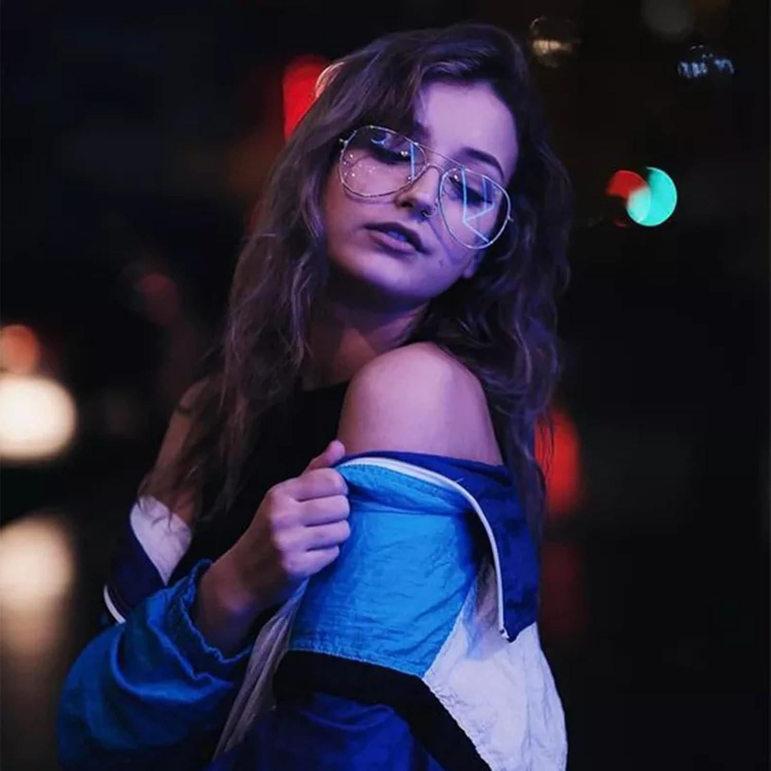 Gafas de Aviador EYLRIM con Lentes Anti Luz Azul