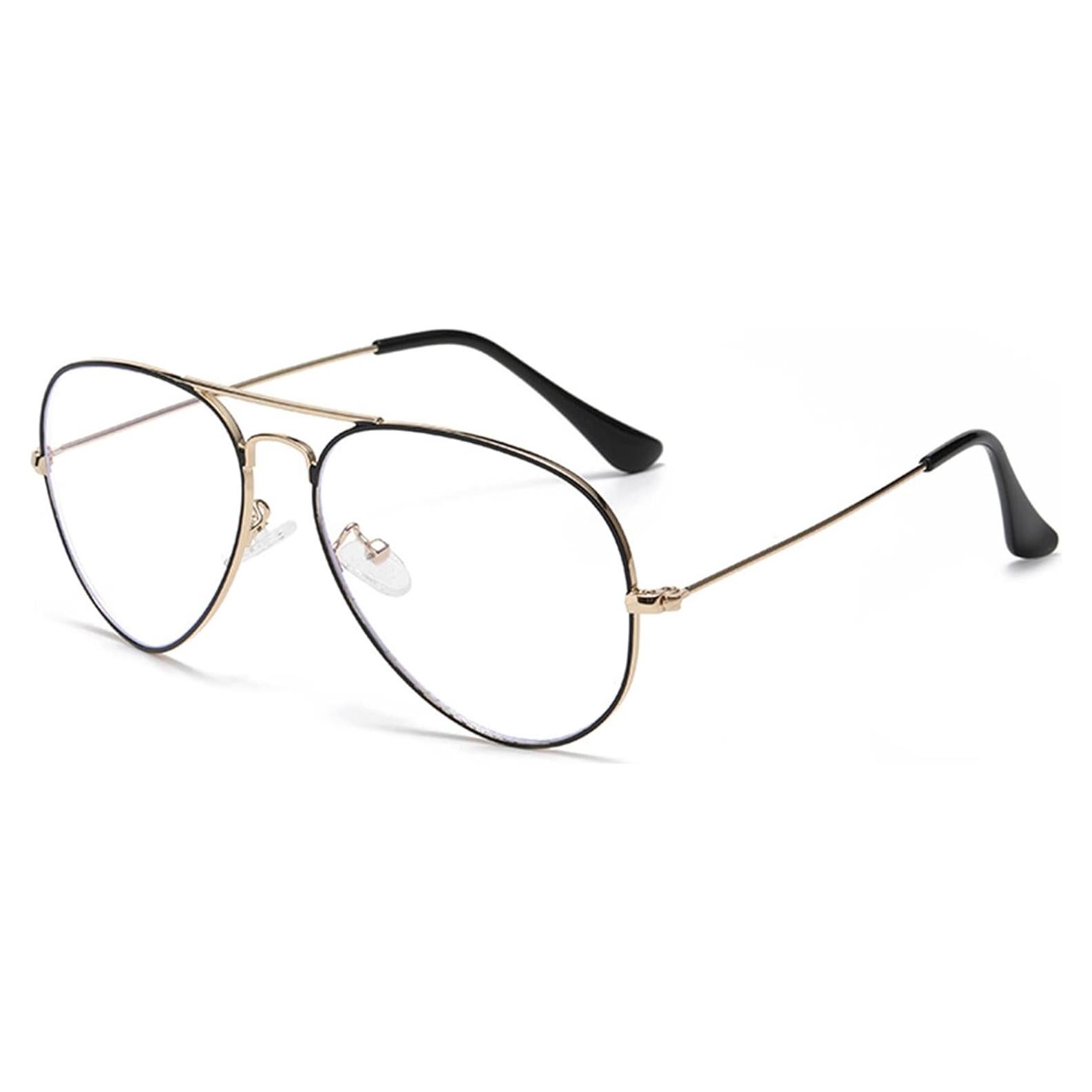 Gafas Aviador EYLRIM Anti Luz Azul Unisex Metal 58mm
