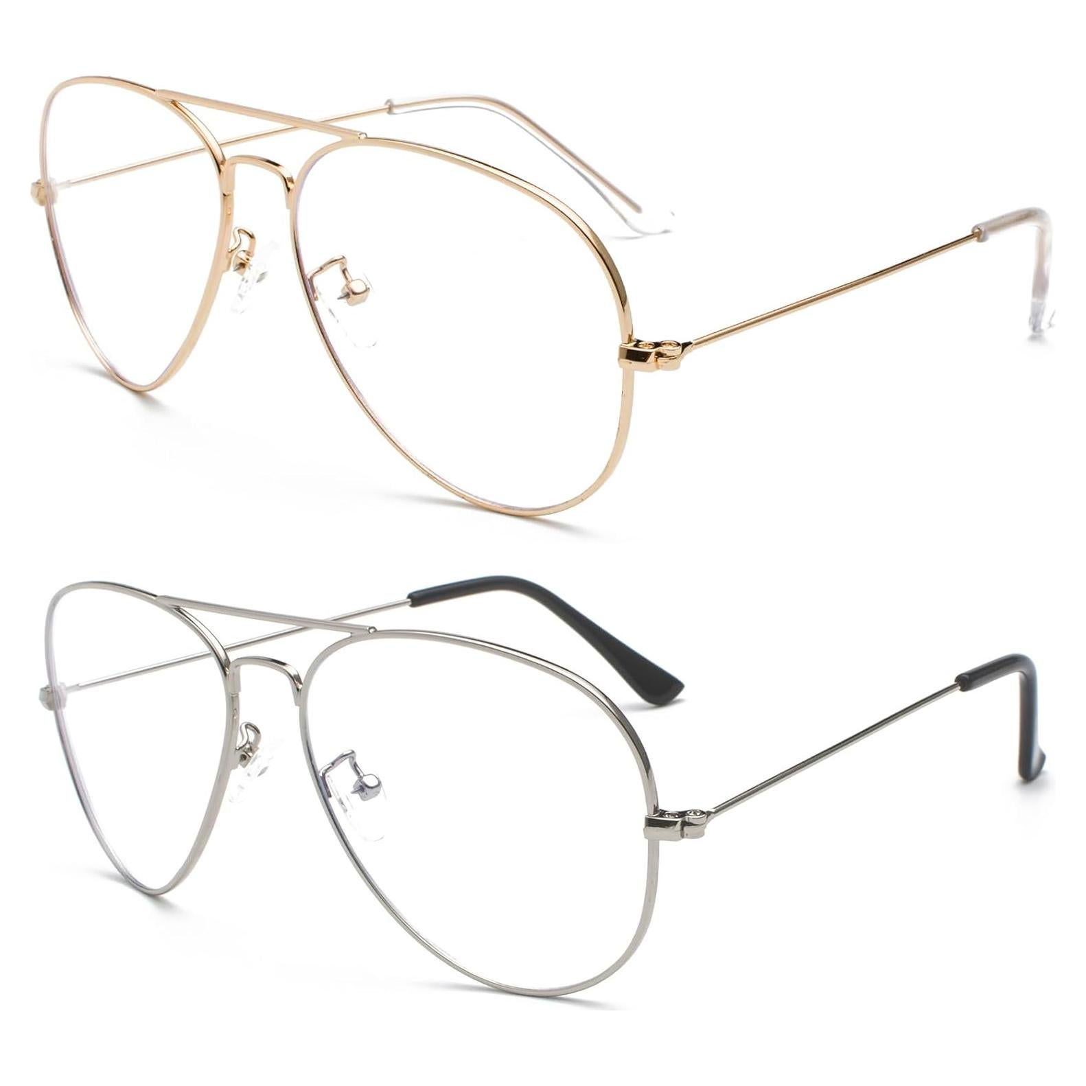 Gafas de Aviador EYLRIM con Lentes Anti Luz Azul - Unisex