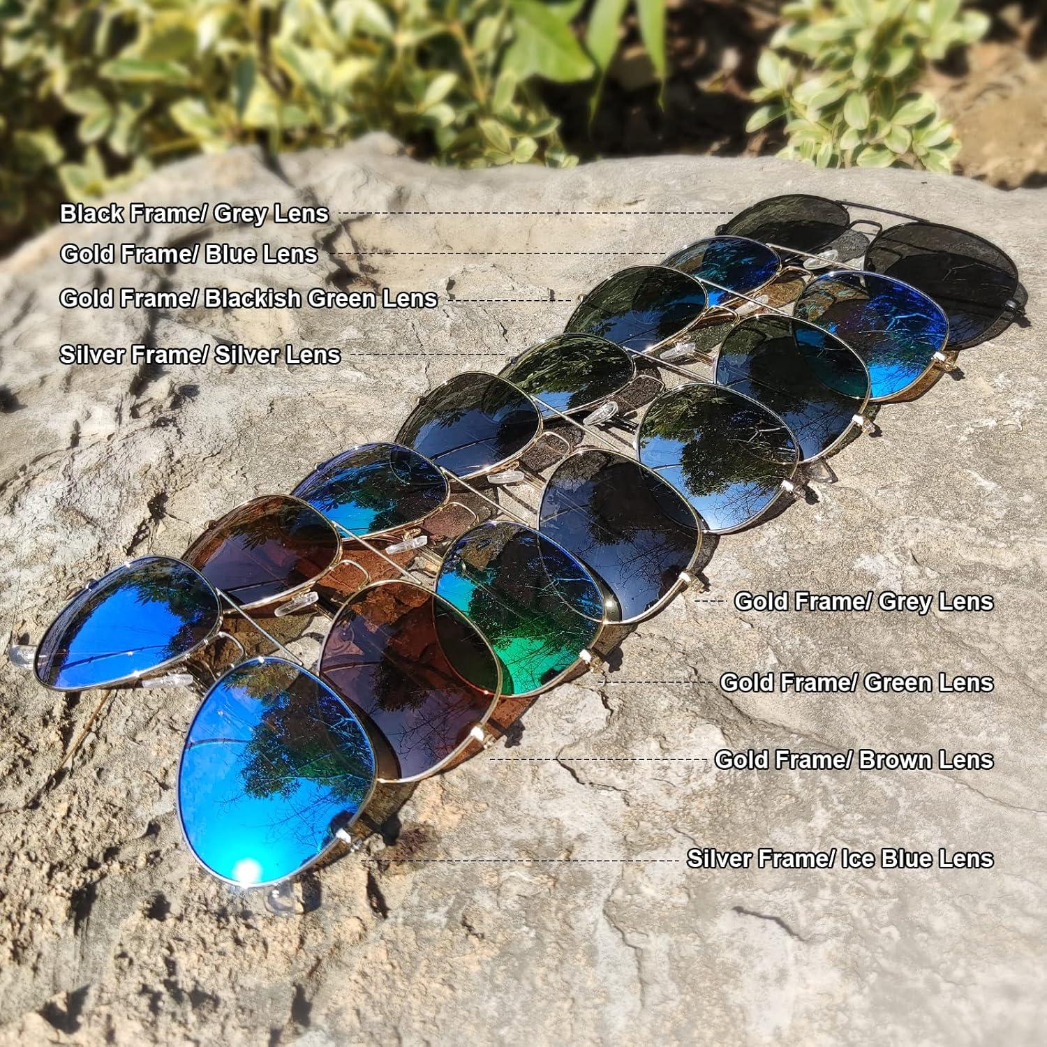 Gafas de sol piloto ANZIW metal polarizadas UV400 58/62mm