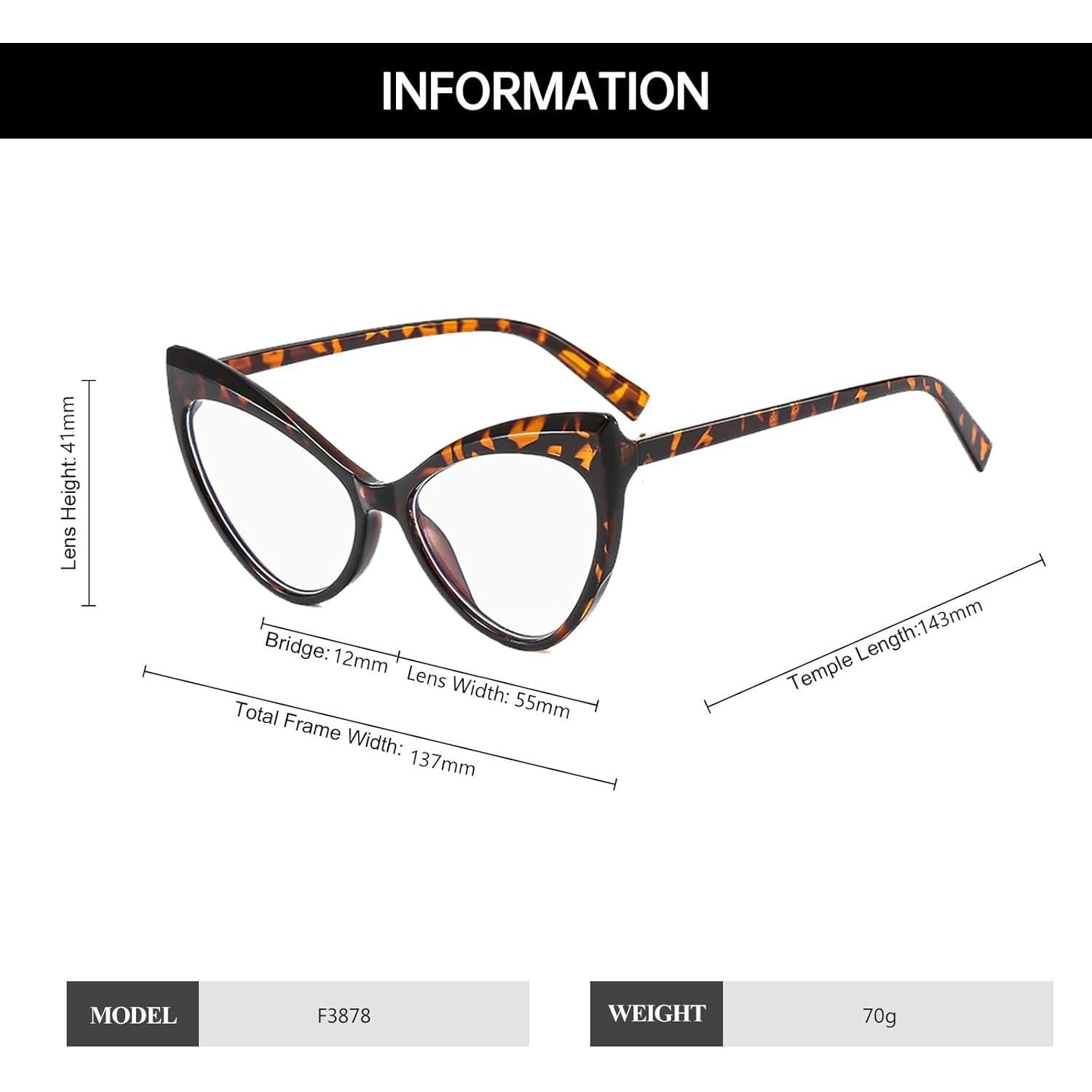 Gafas YAMEIZE anti luz azul estilo gato para mujeres y hombres