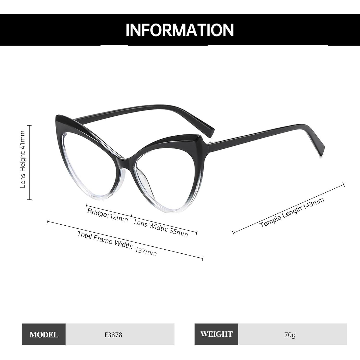 Gafas YAMEIZE anti luz azul estilo gato para computadora