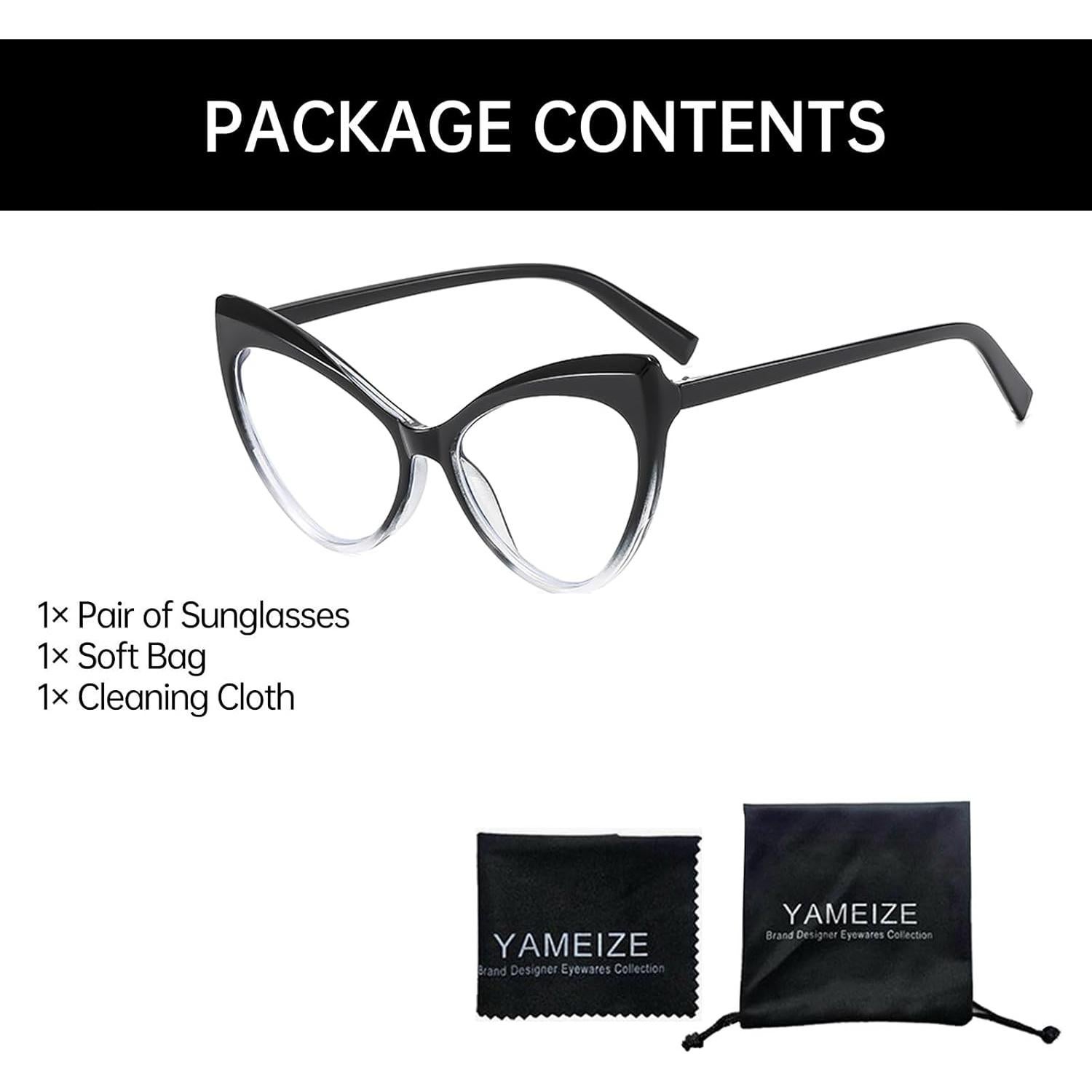 Gafas YAMEIZE anti luz azul estilo gato para computadora