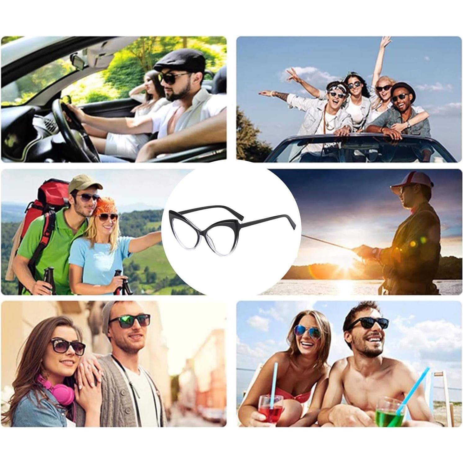 Gafas YAMEIZE anti luz azul estilo gato para computadora