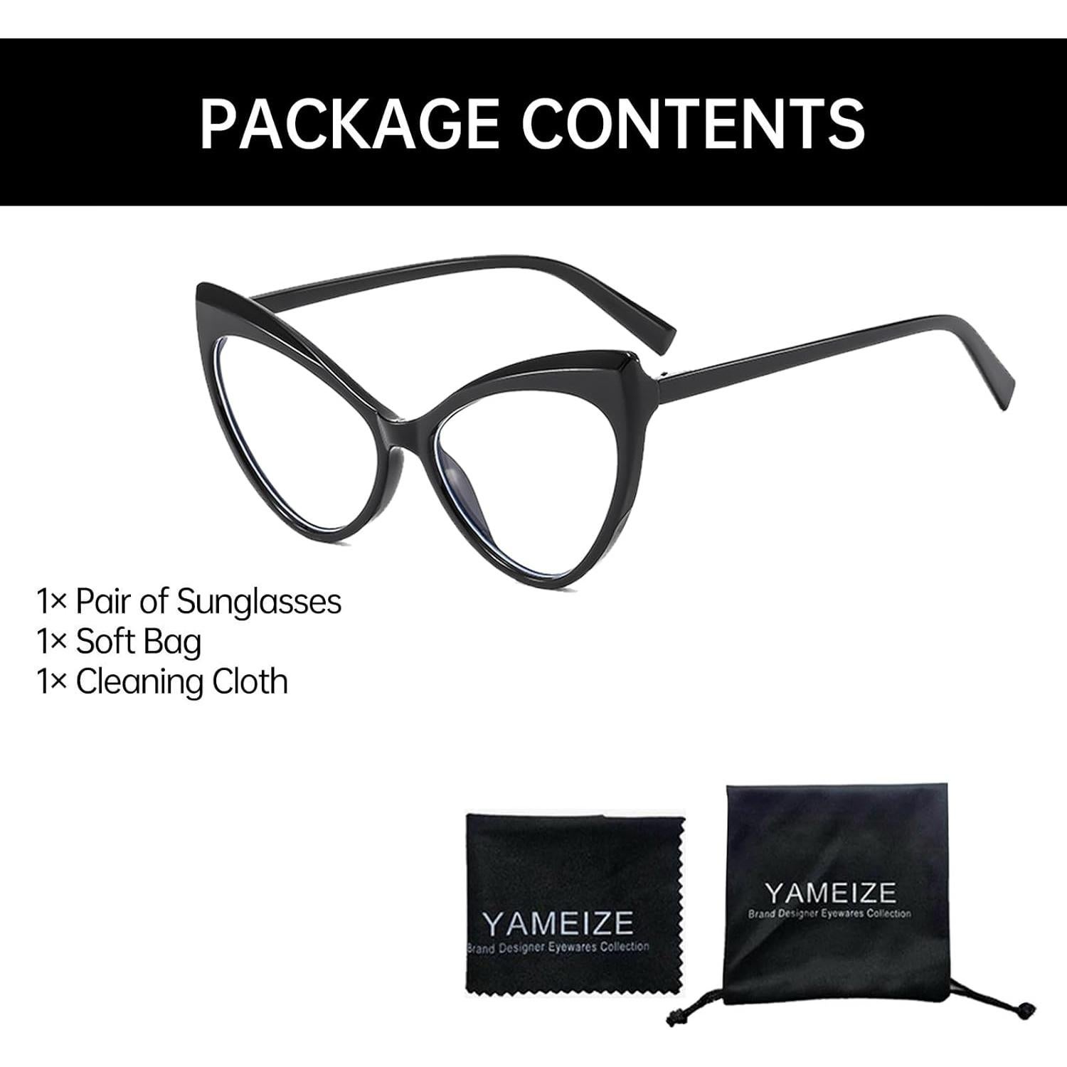 Gafas Anti Luz Azul YAMEIZE Estilo Gato Ojo para Uso Diario