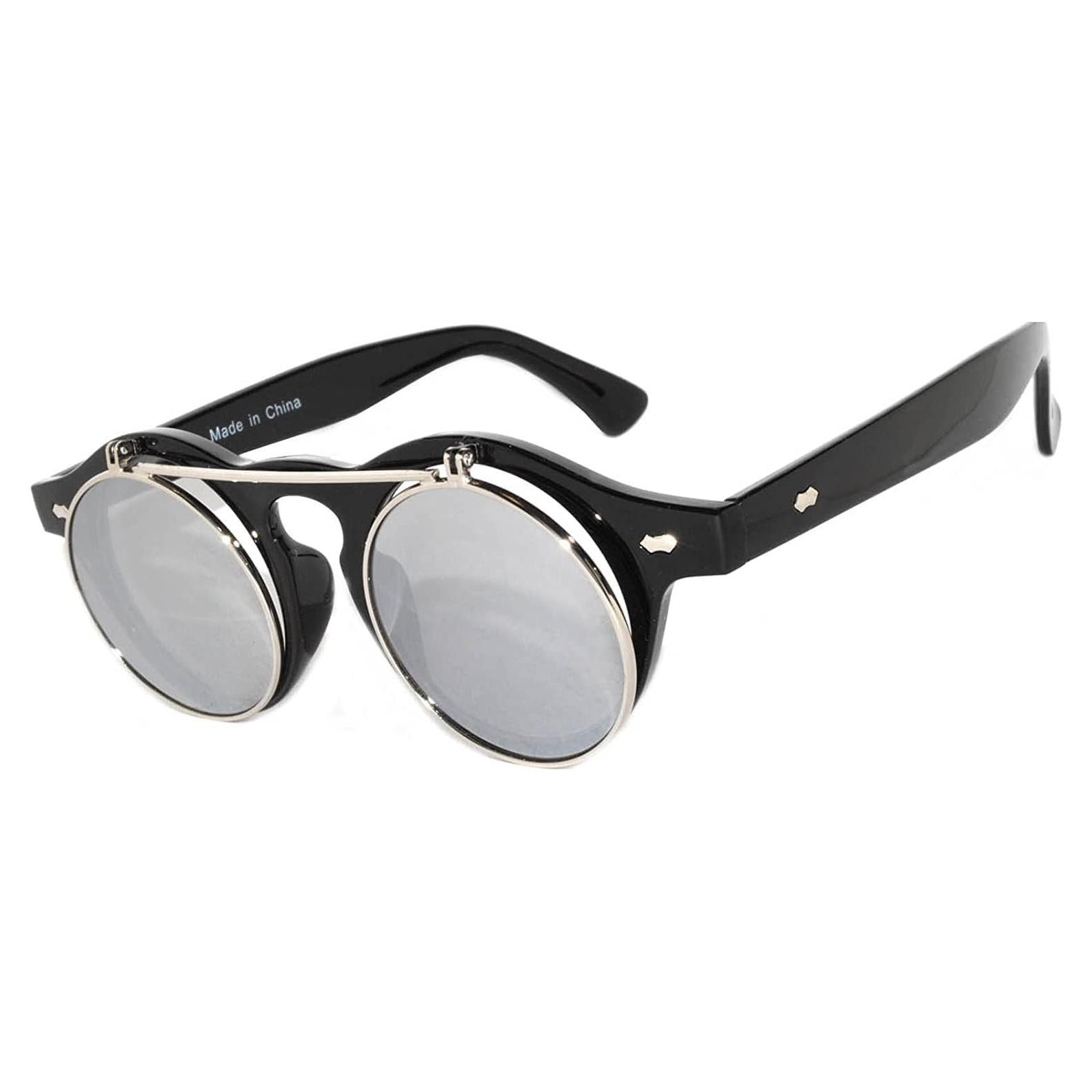 Gafas de Sol Steampunk Retro Góticas Plegables UV400