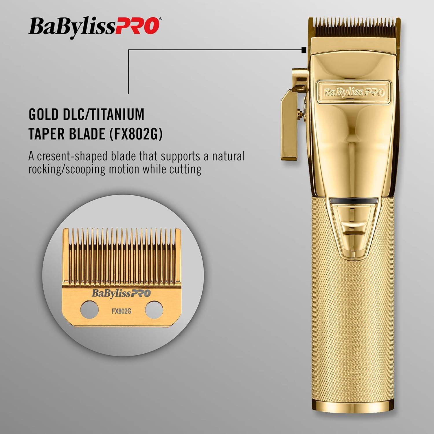 Cortadora de Cabello BaBylissPRO FX870NG Oro Profesional