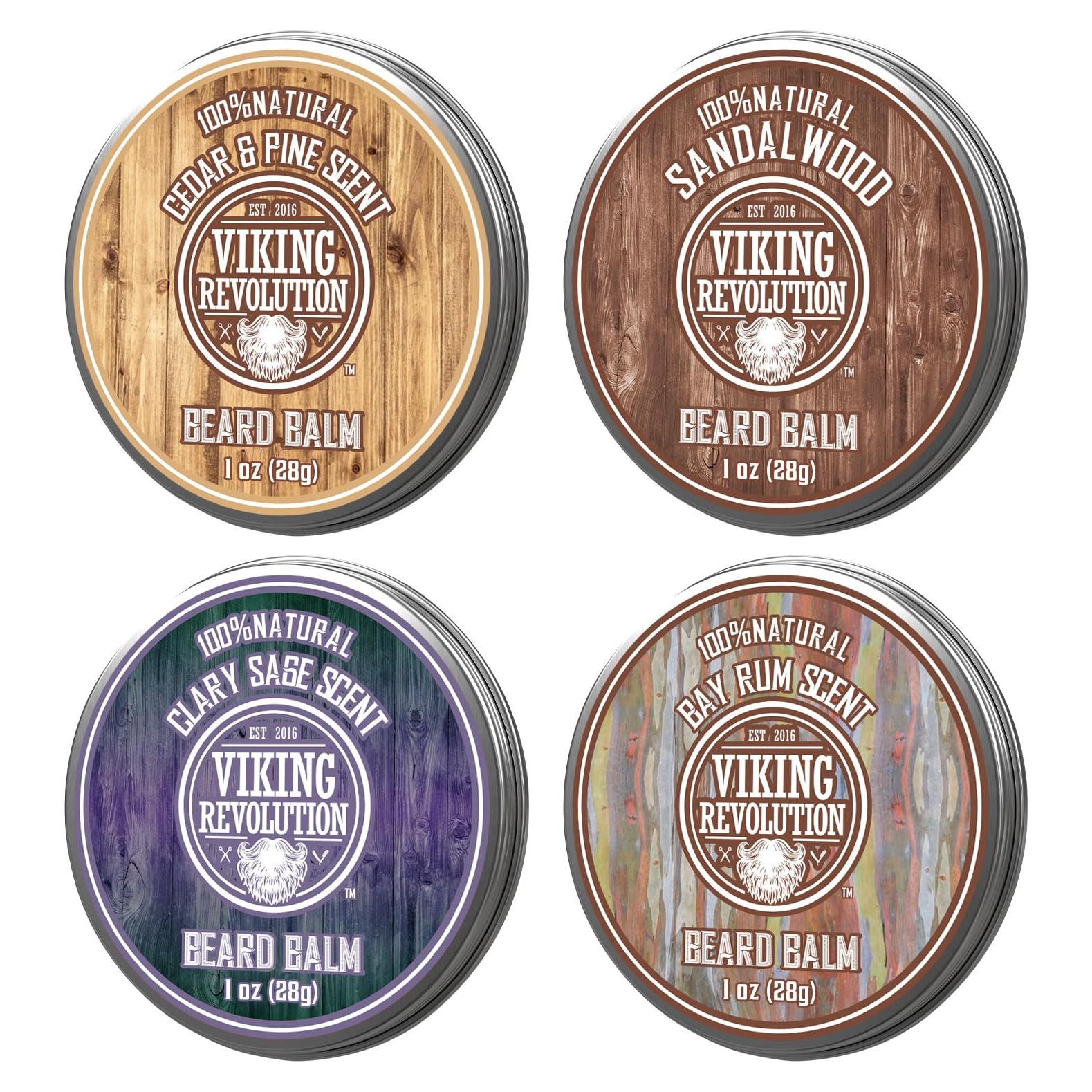 Bálsamo para Barba Viking Revolution 4 Fragancias 28g
