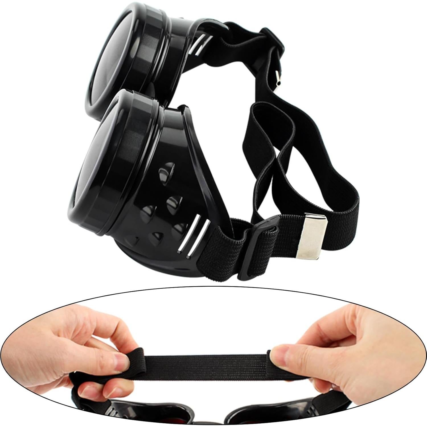 Gafas Steampunk T&B Redondas Ajustables para Cosplay