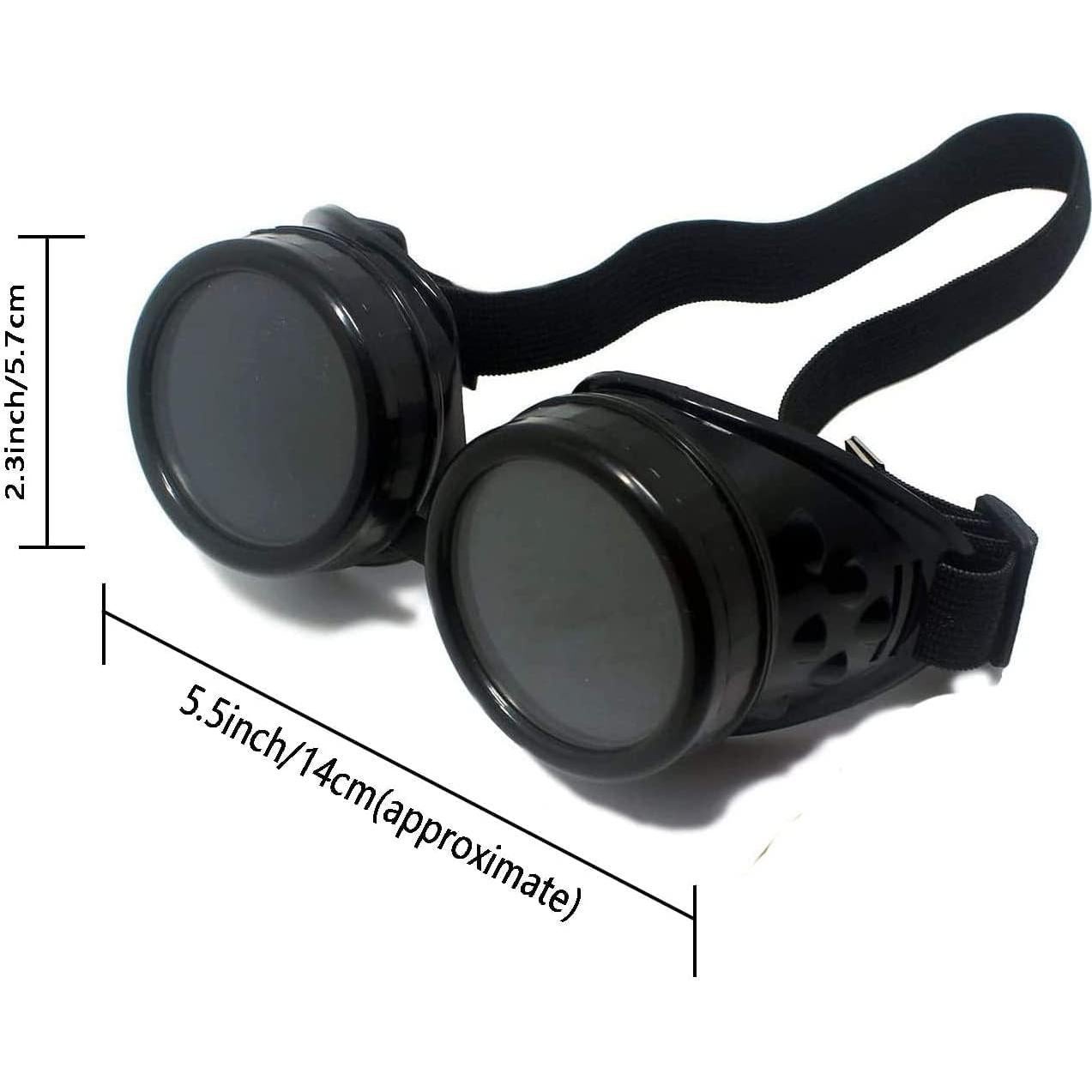 Gafas Steam Punk TamBee 2 Pares Ajustables Halloween