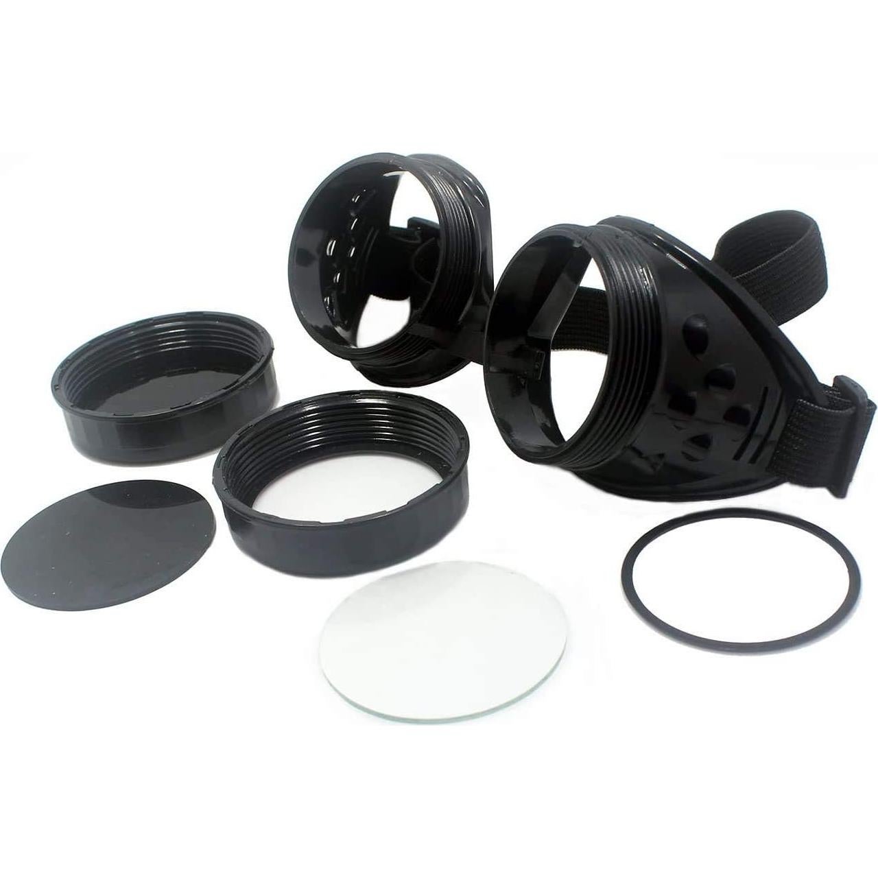 Gafas Steampunk T&B Negras Ajustables para Cosplay