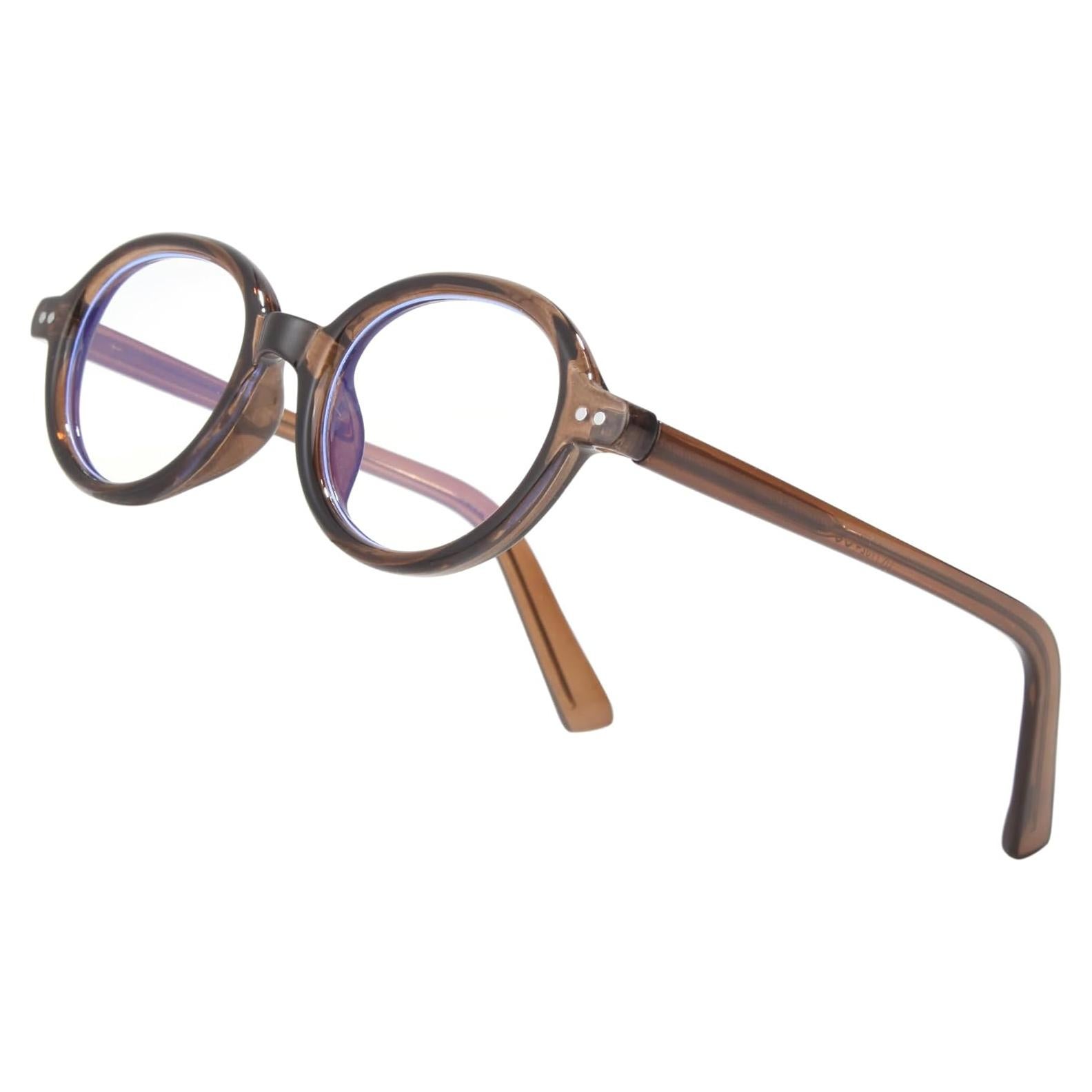 Gafas Redondas Vintage Unisex Anti Luz Azul 43mm