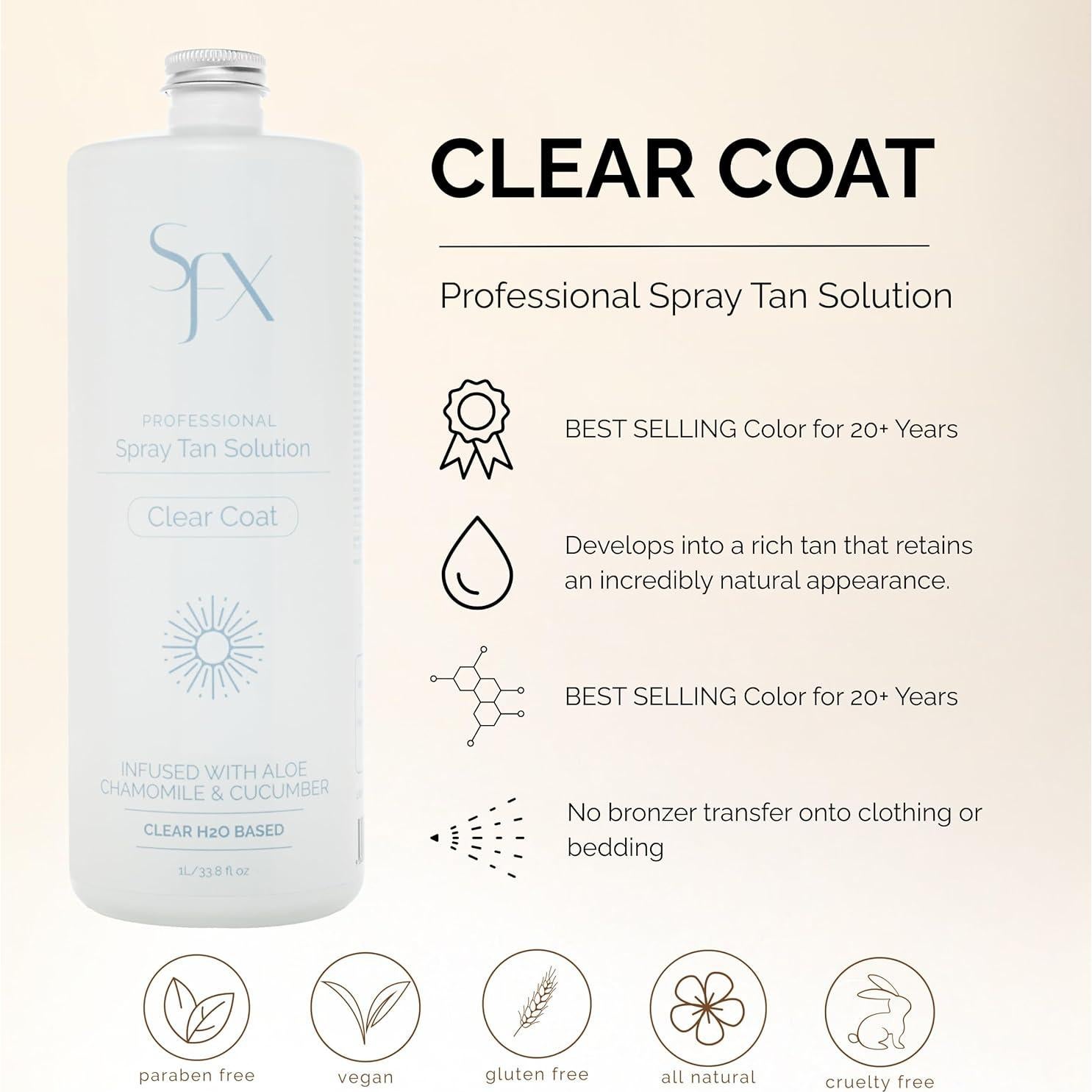 Bronceador en Spray SunFX Clearcoat 118 ml - Verano Oscuro