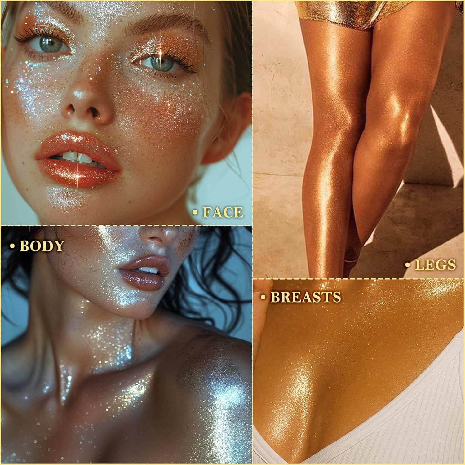 Gotas Iluminadoras UCANBE - Iluminador Facial y Corporal 01 Oro Champán