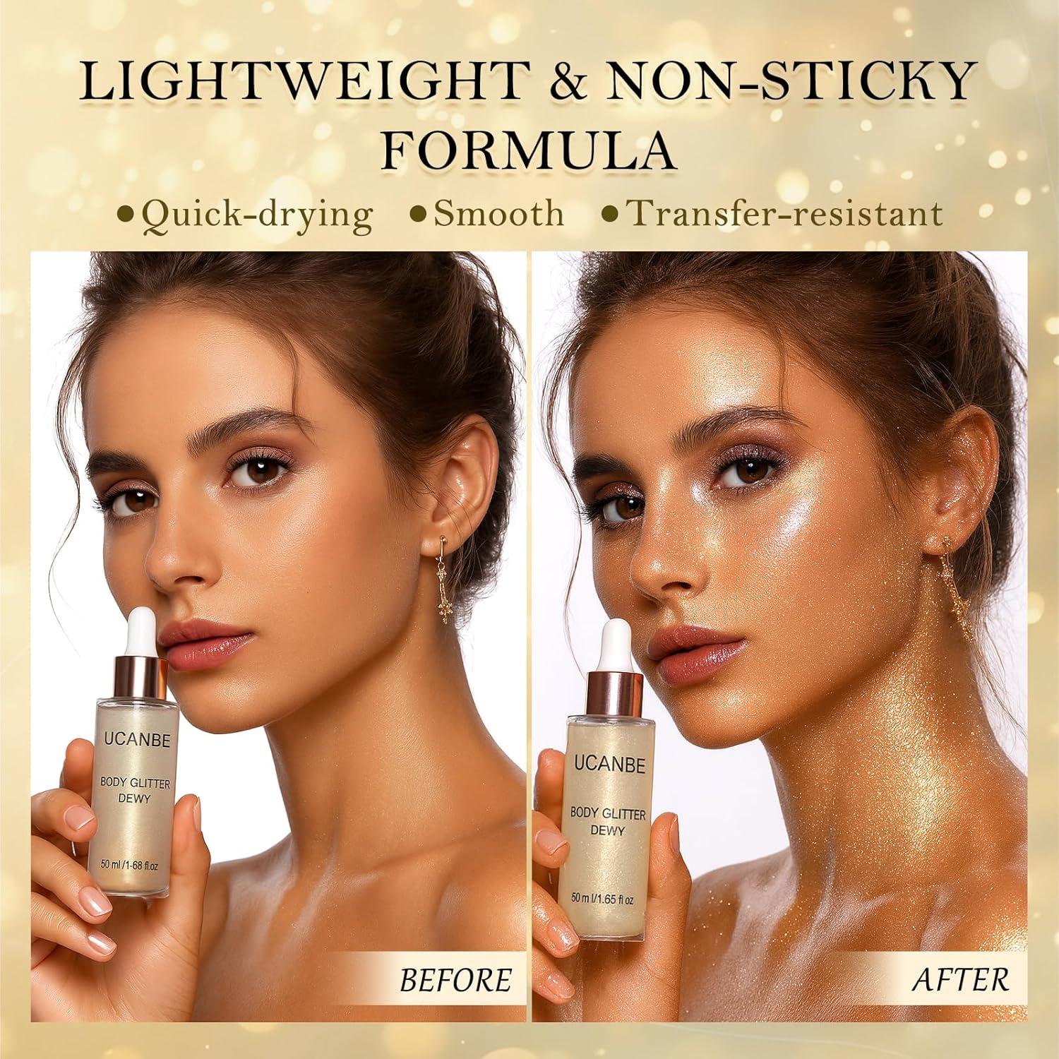 Gotas Iluminadoras UCANBE - Iluminador Facial y Corporal 01 Oro Champán