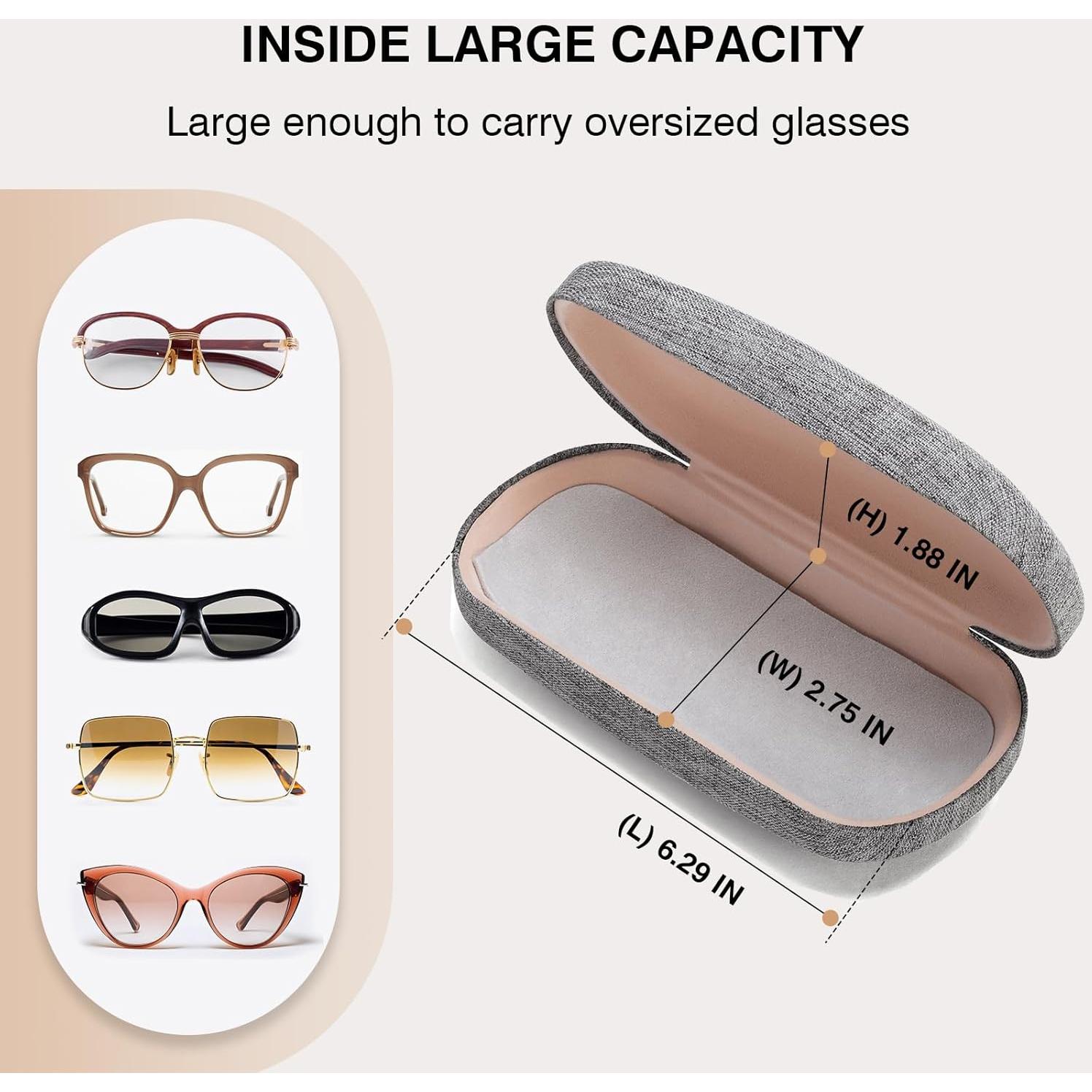 Estuche Duro para Gafas Marvolia Gris - Compacto y Protector