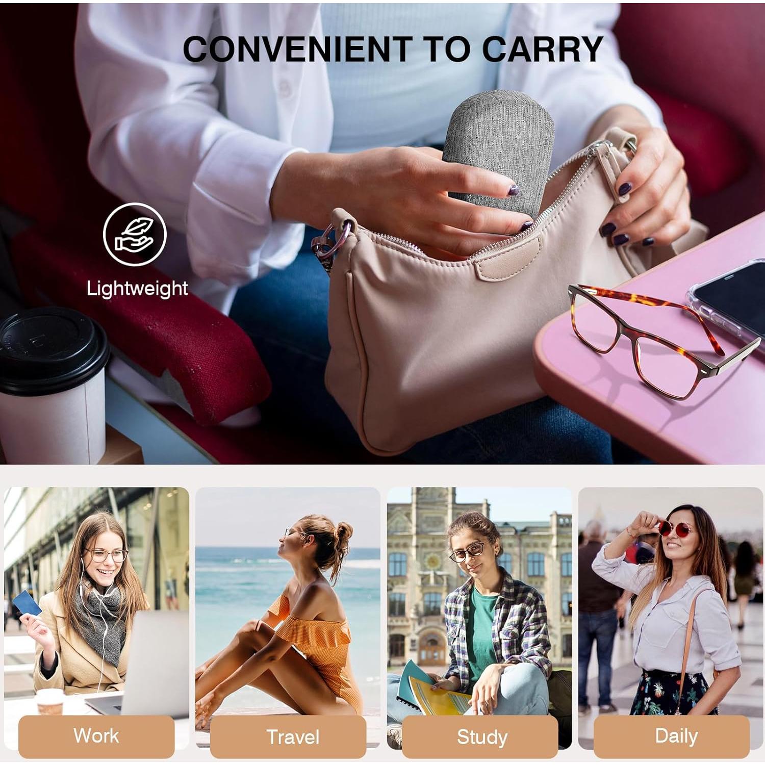 Estuche Duro para Gafas Marvolia Gris - Compacto y Protector