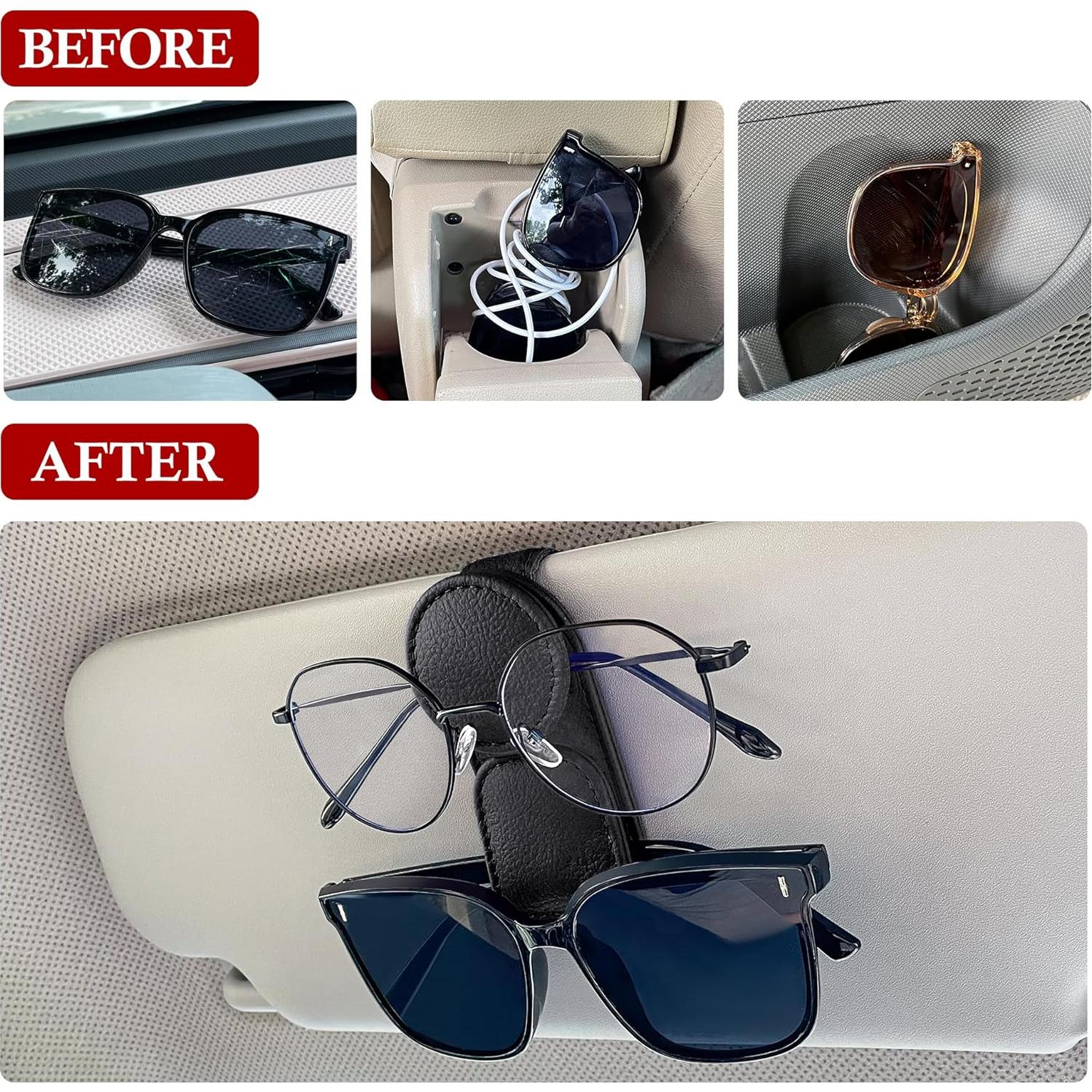 Soporte de Gafas KIWEN Sh-002 Magnético para Coche, 2 Piezas