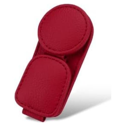 KIWEN Soporte de Gafas de Sol Rojo 2 Pack Magnético