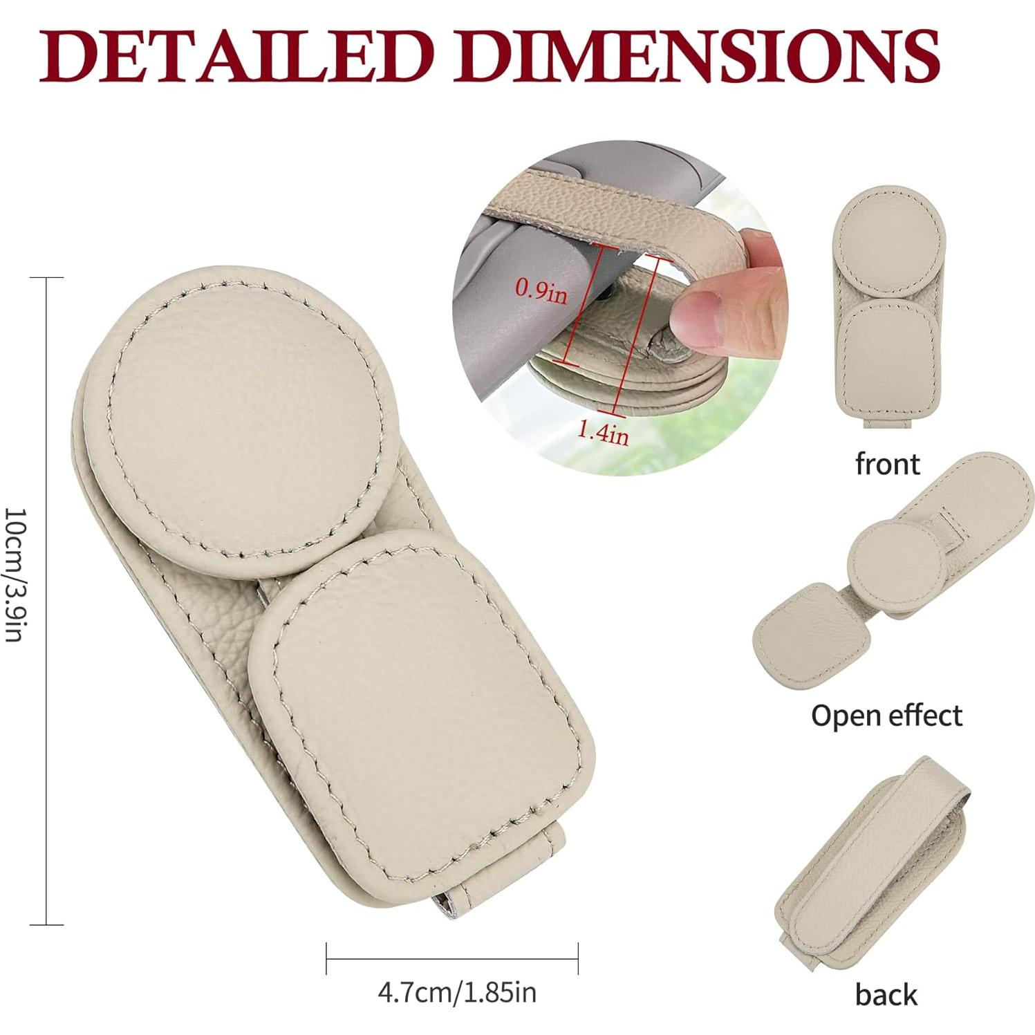 Soporte de Gafas KIWEN SH-001 Magnético para Coche Beige