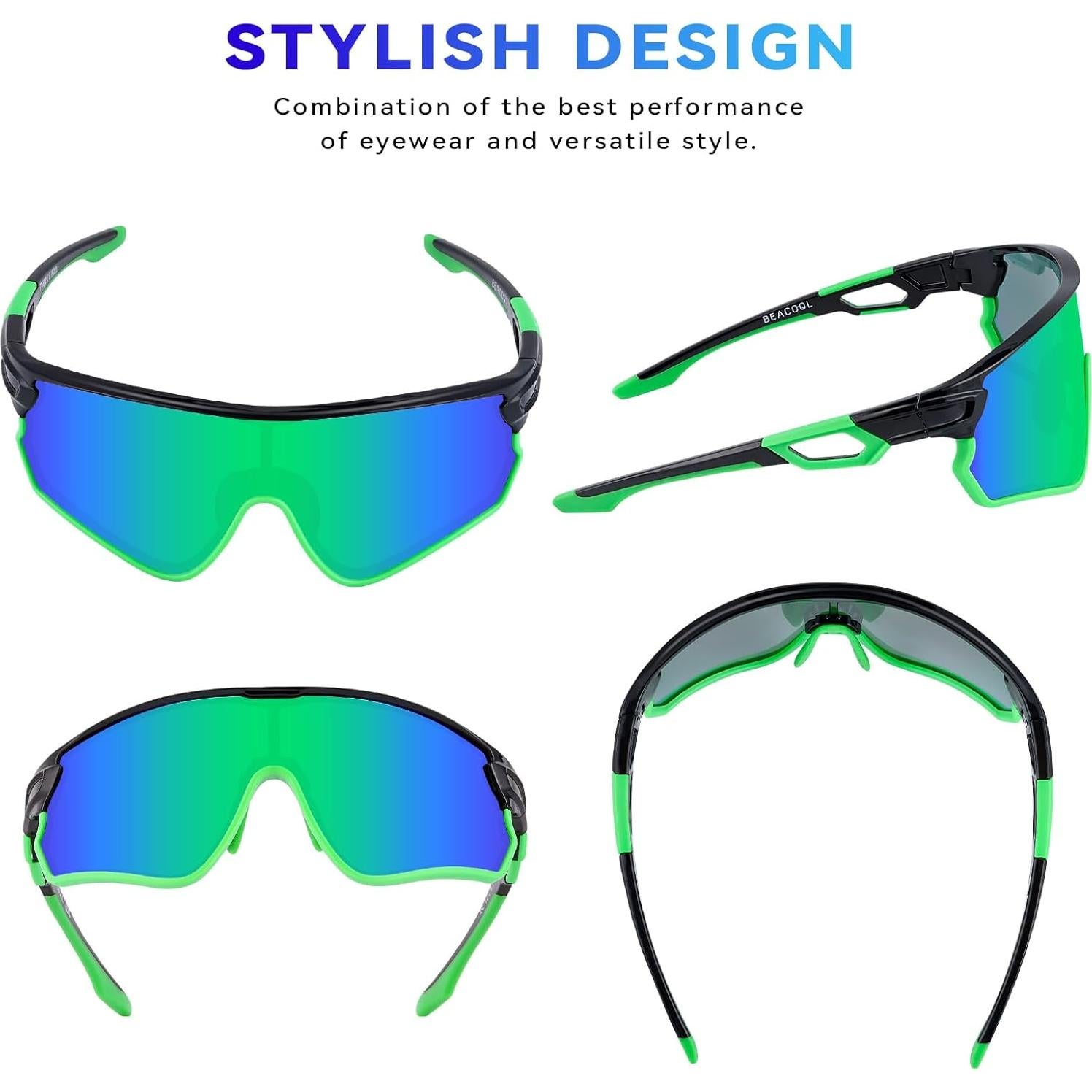 Gafas de Sol BEACOOL 7502 Polarizadas UV400 para Deportes