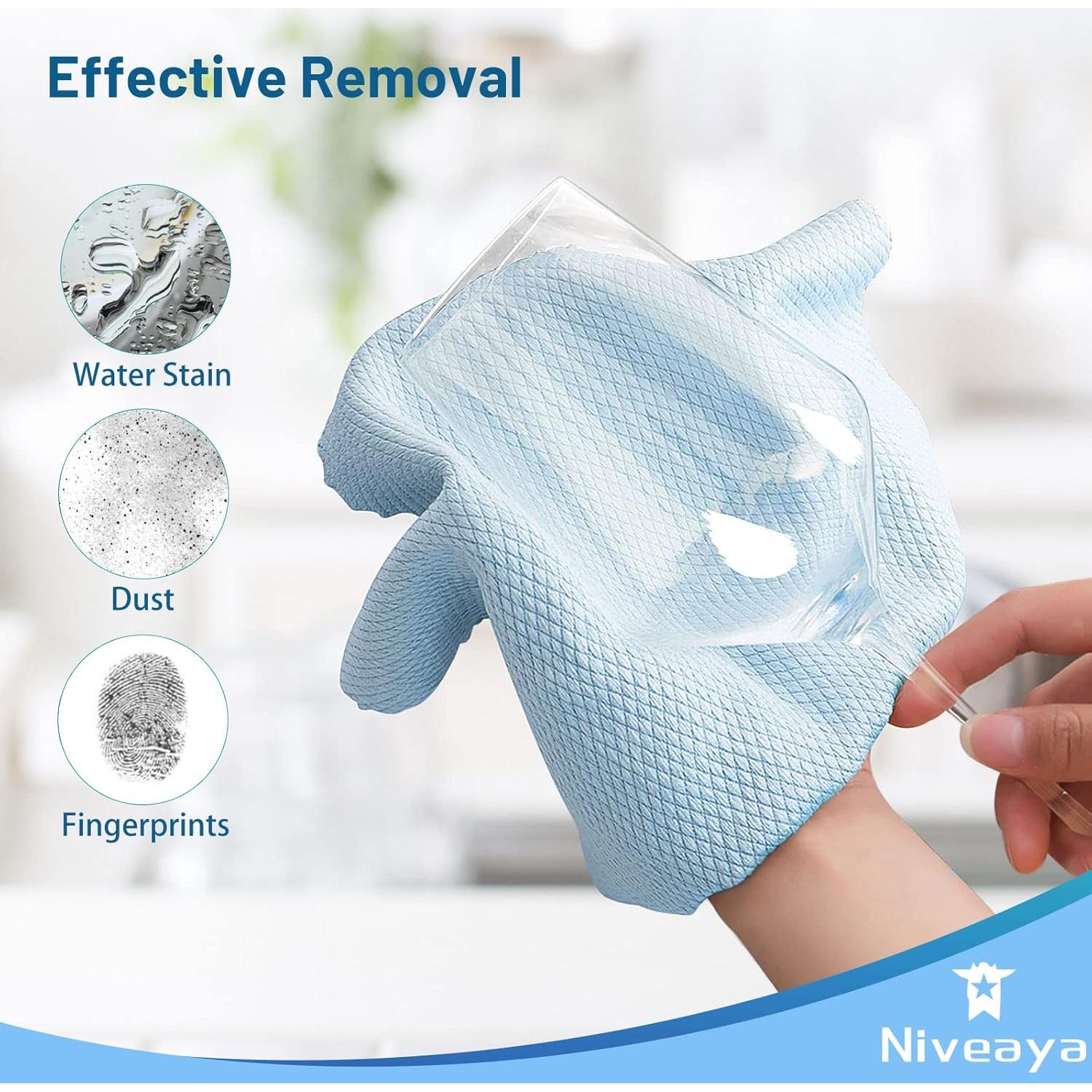 Paño de Limpieza Niveaya 30x30 cm Reutilizable Sin Rayas