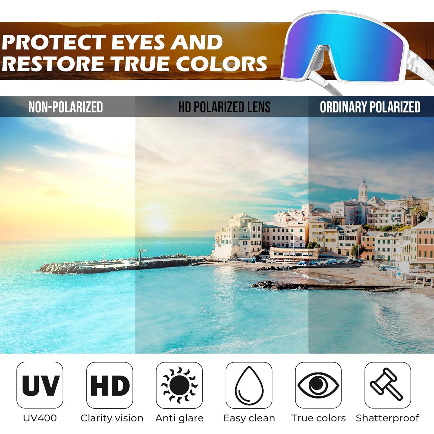 Gafas de Sol Polarizadas FEISEDY para Deportes al Aire Libre