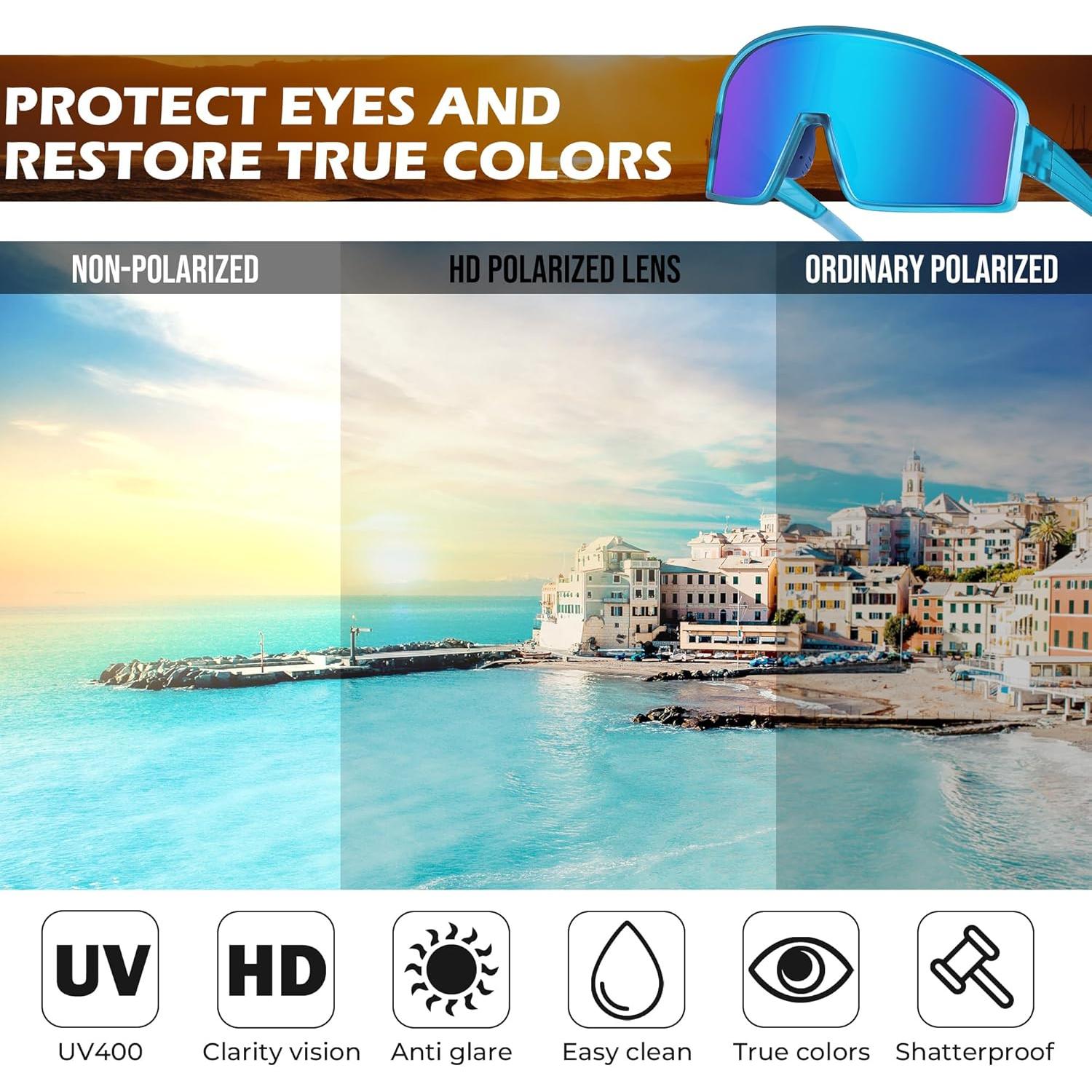 Gafas de Sol FEISEDY Polarizadas Unisex para Deportes