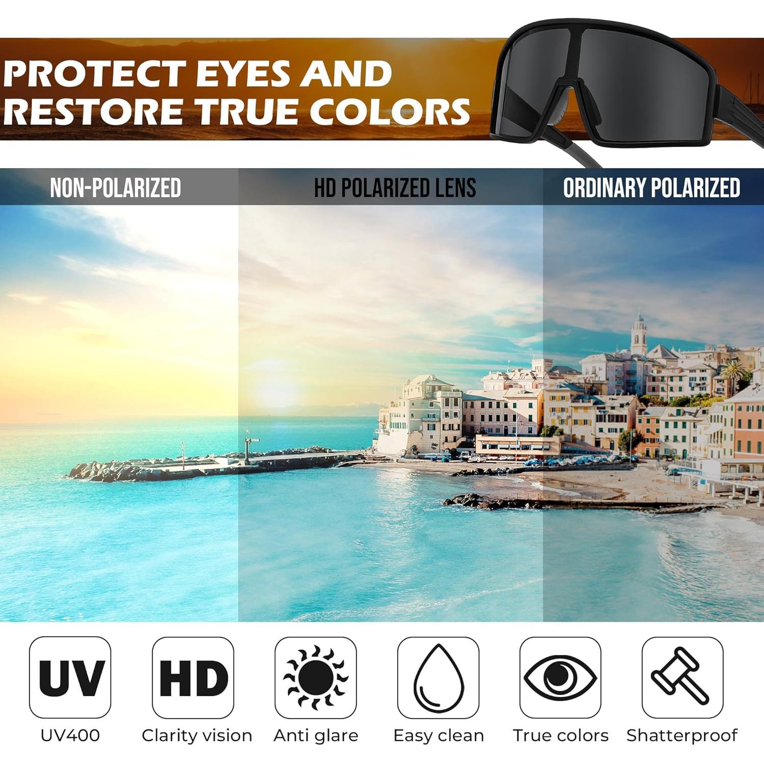 Gafas de Sol Deportivas FEISEDY Polarizadas UV400