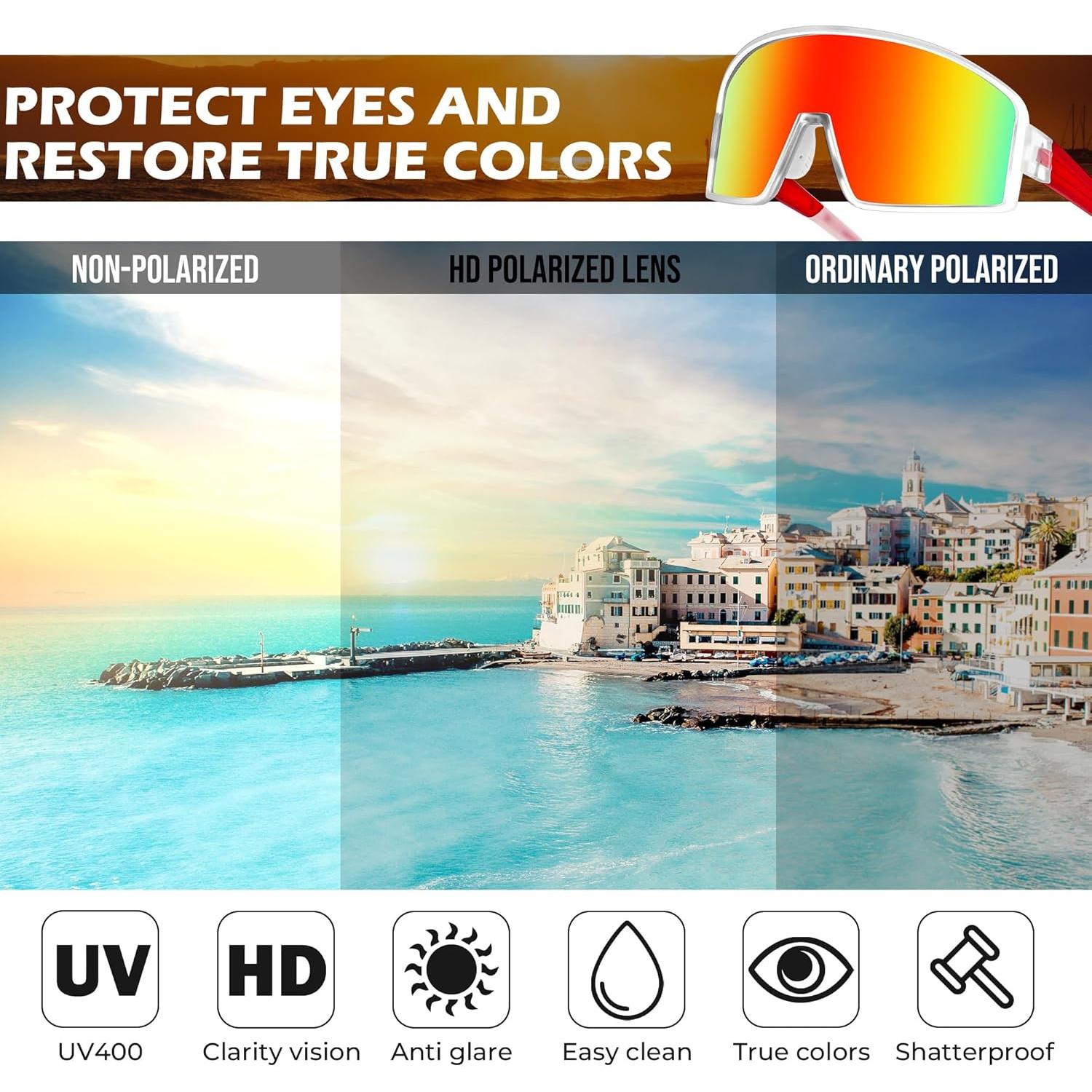 Gafas de Sol Polarizadas FEISEDY para Deportes al Aire Libre