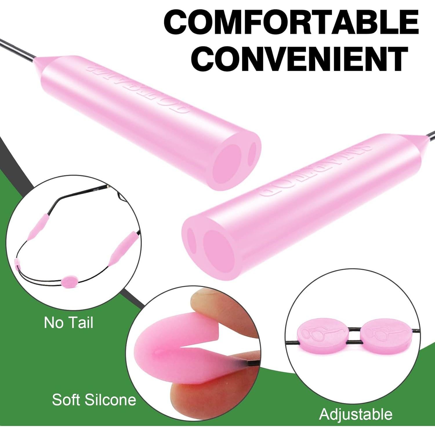 Correa para Gafas SMARTTOP Ajustable 4 Piezas Rosa