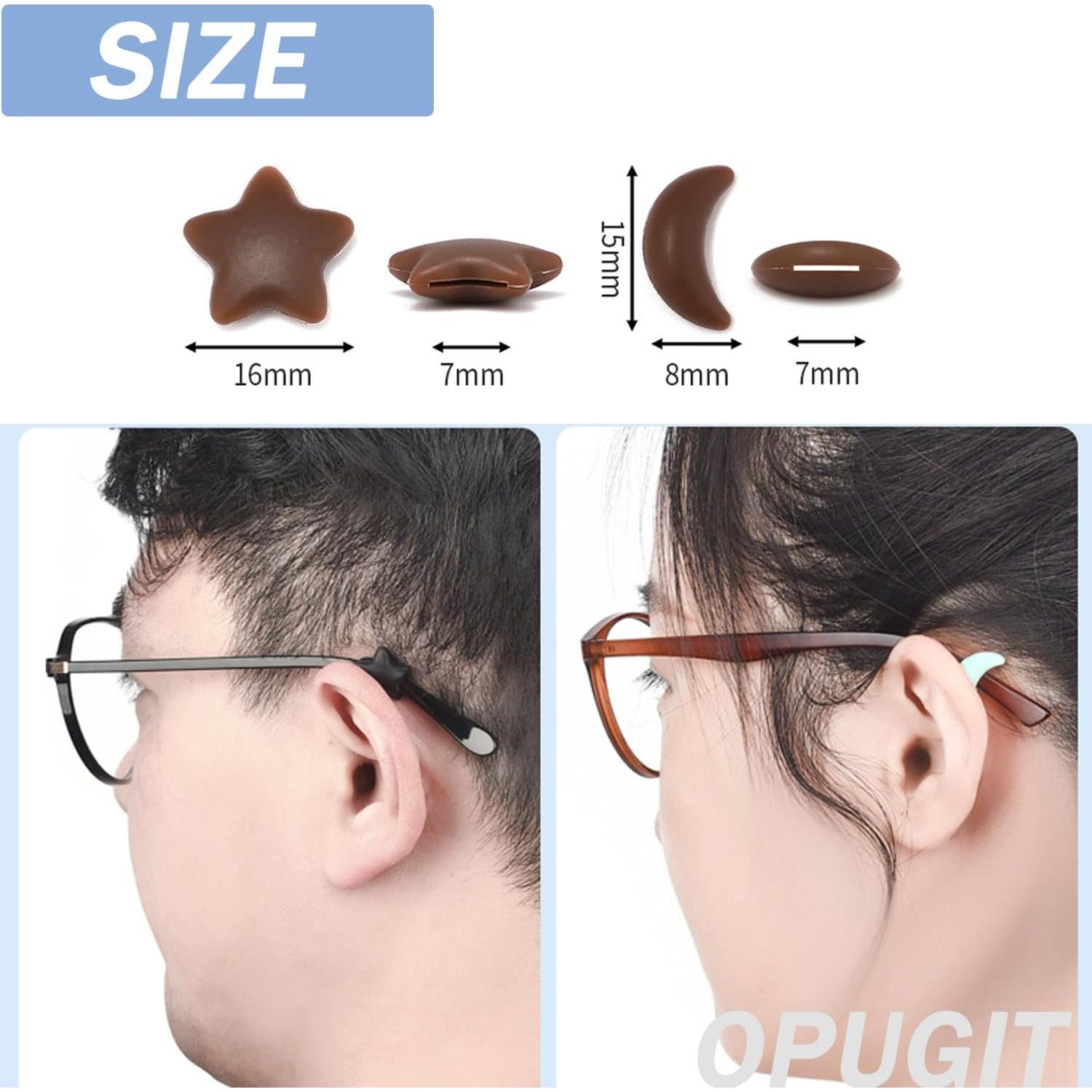 Agarraderas de Oído OPUGIT para Gafas Antideslizantes 8 Pares