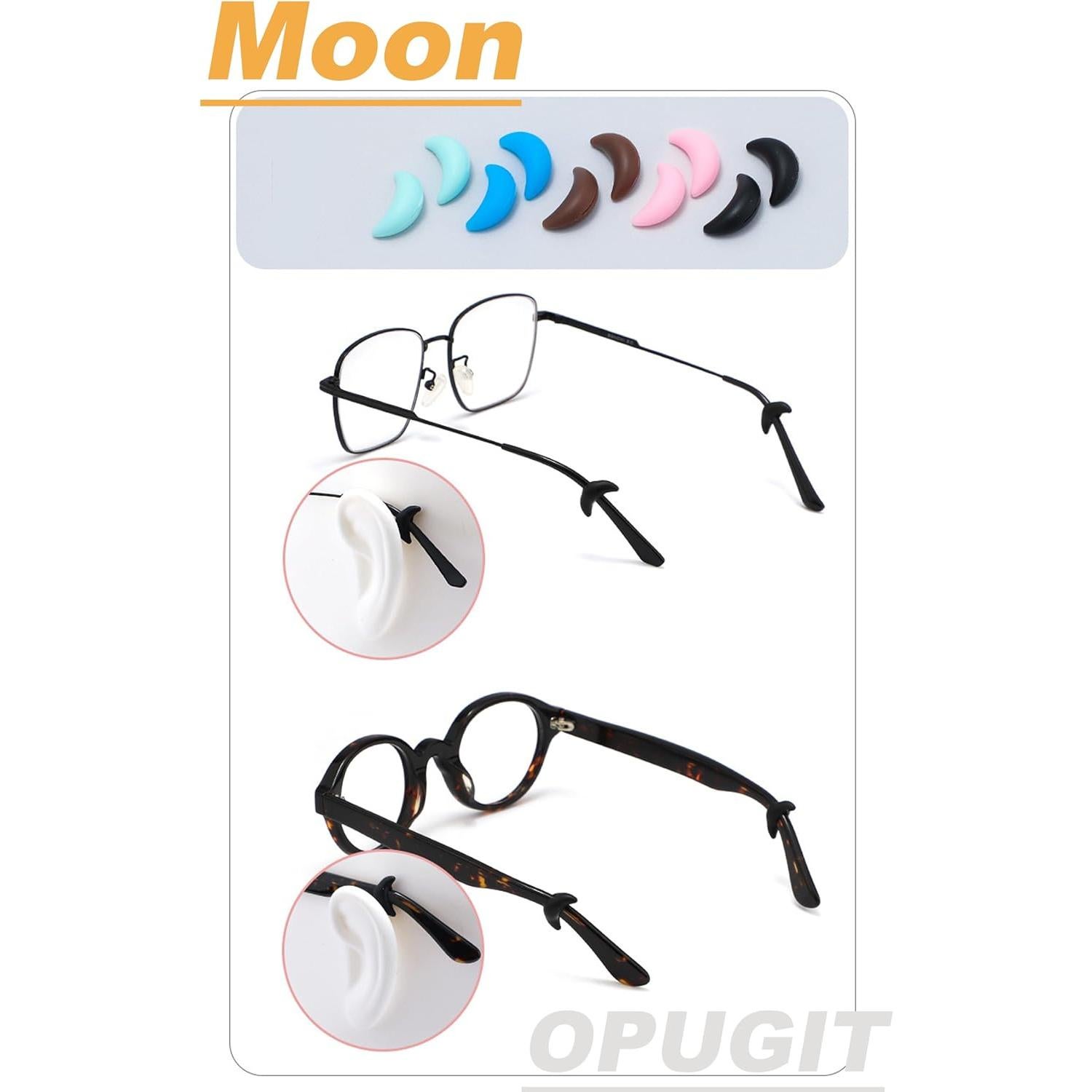 Agarraderas de Oído OPUGIT para Gafas Antideslizantes 8 Pares