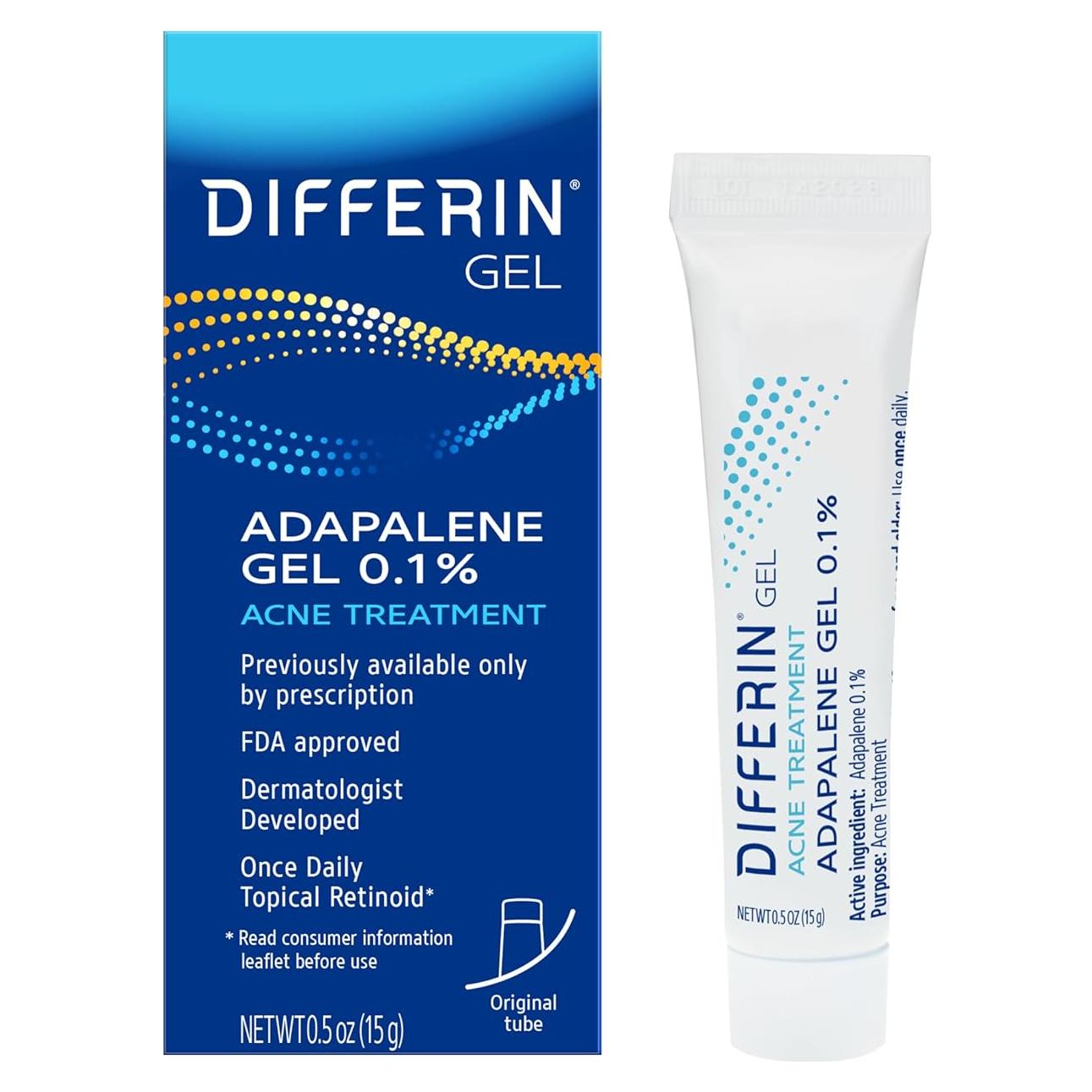 Gel Tratamiento Acné Differin 15g 0.1% Adapaleno 30 Días
