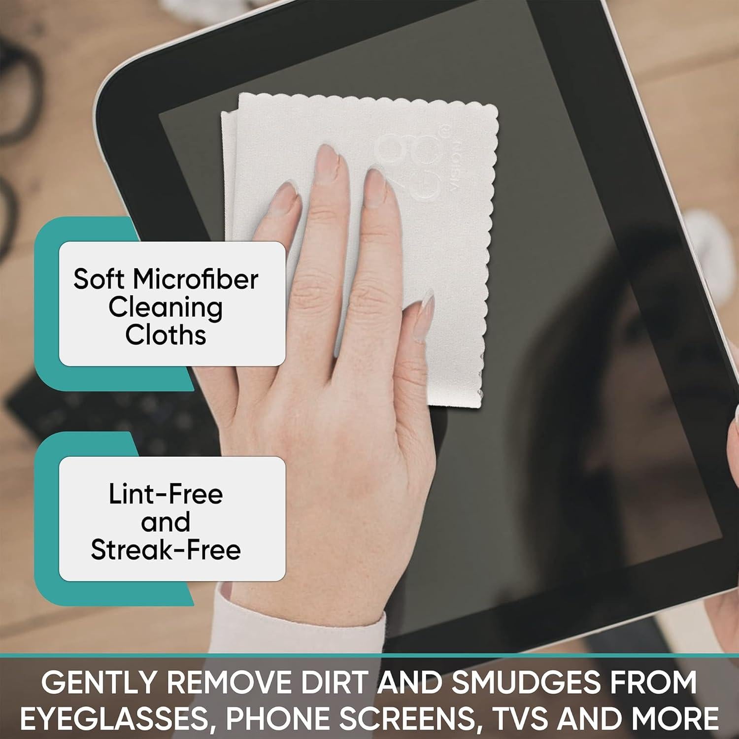 Paño de limpieza de microfibra Yogo Vision 12-pack 15x18 cm