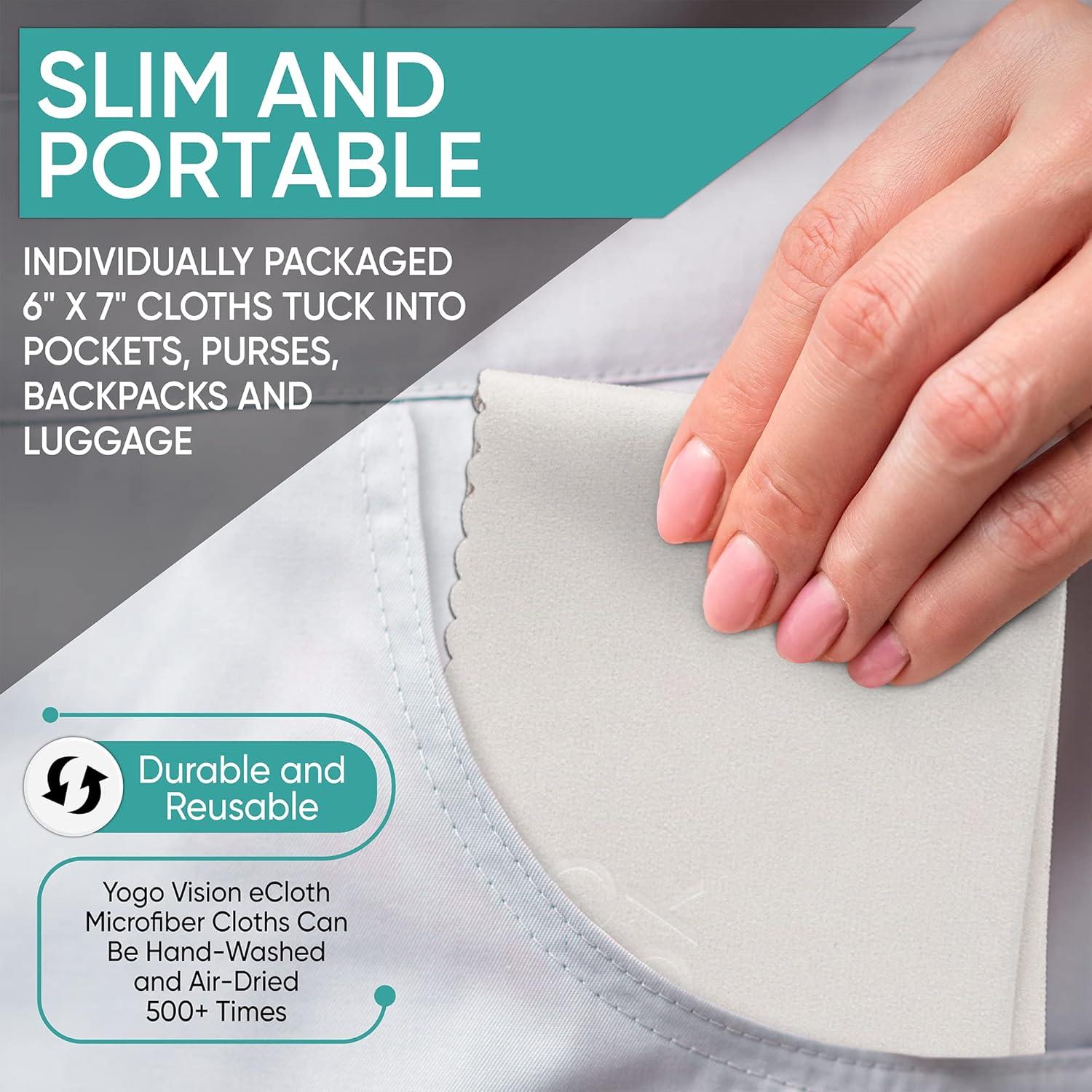 Paño de limpieza de microfibra Yogo Vision 12-pack 15x18 cm