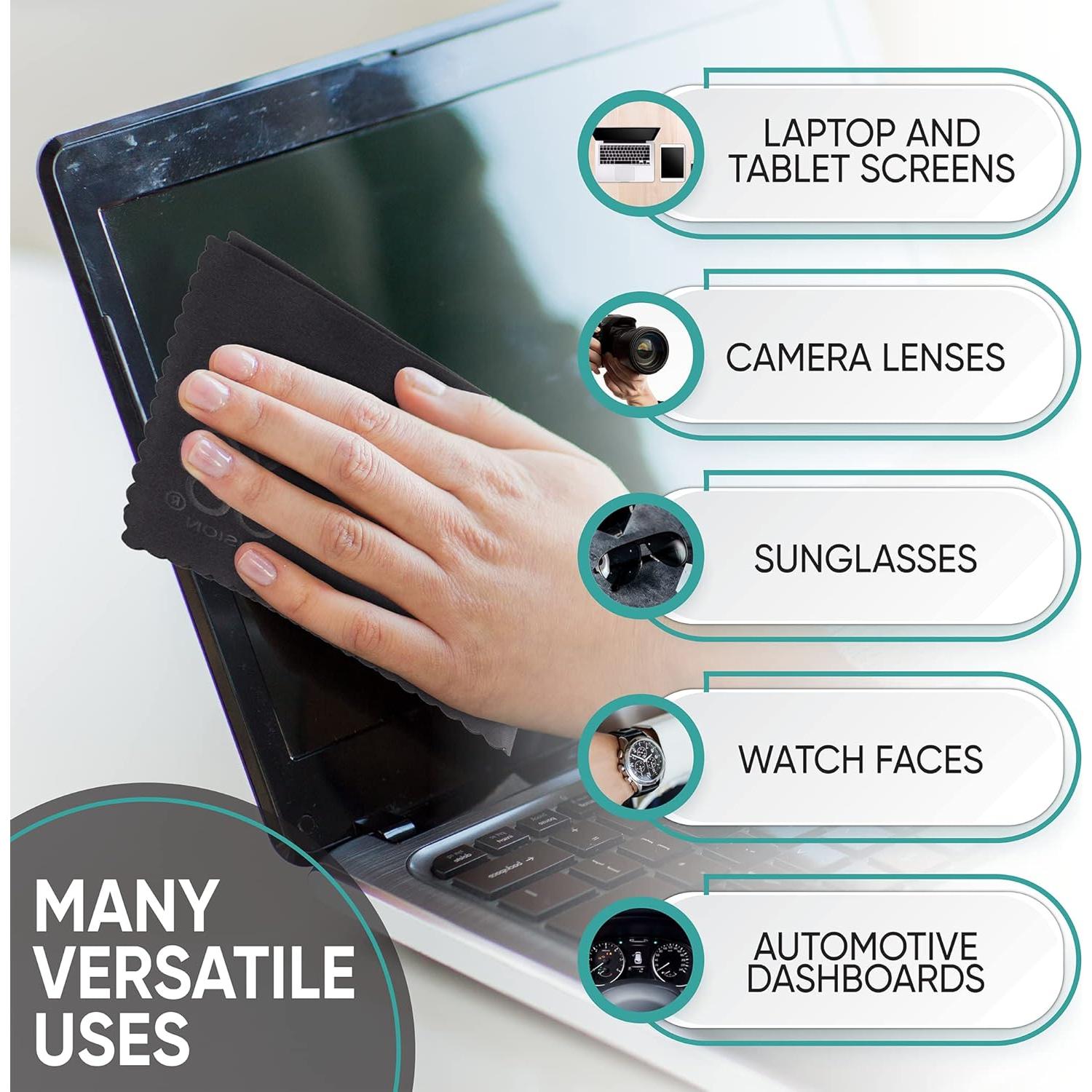 Paño de limpieza de microfibra Yogo Vision 12-pack 15x18 cm