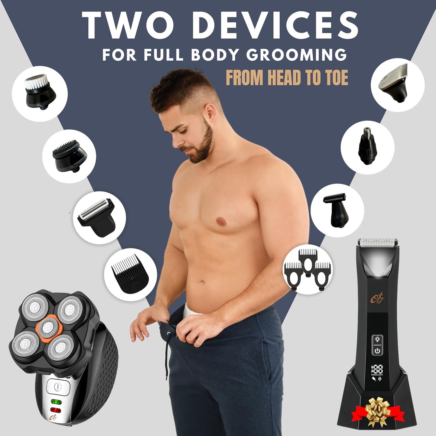 Kit Afeitadora y Recortadora Oty RSCX-1855 Impermeable