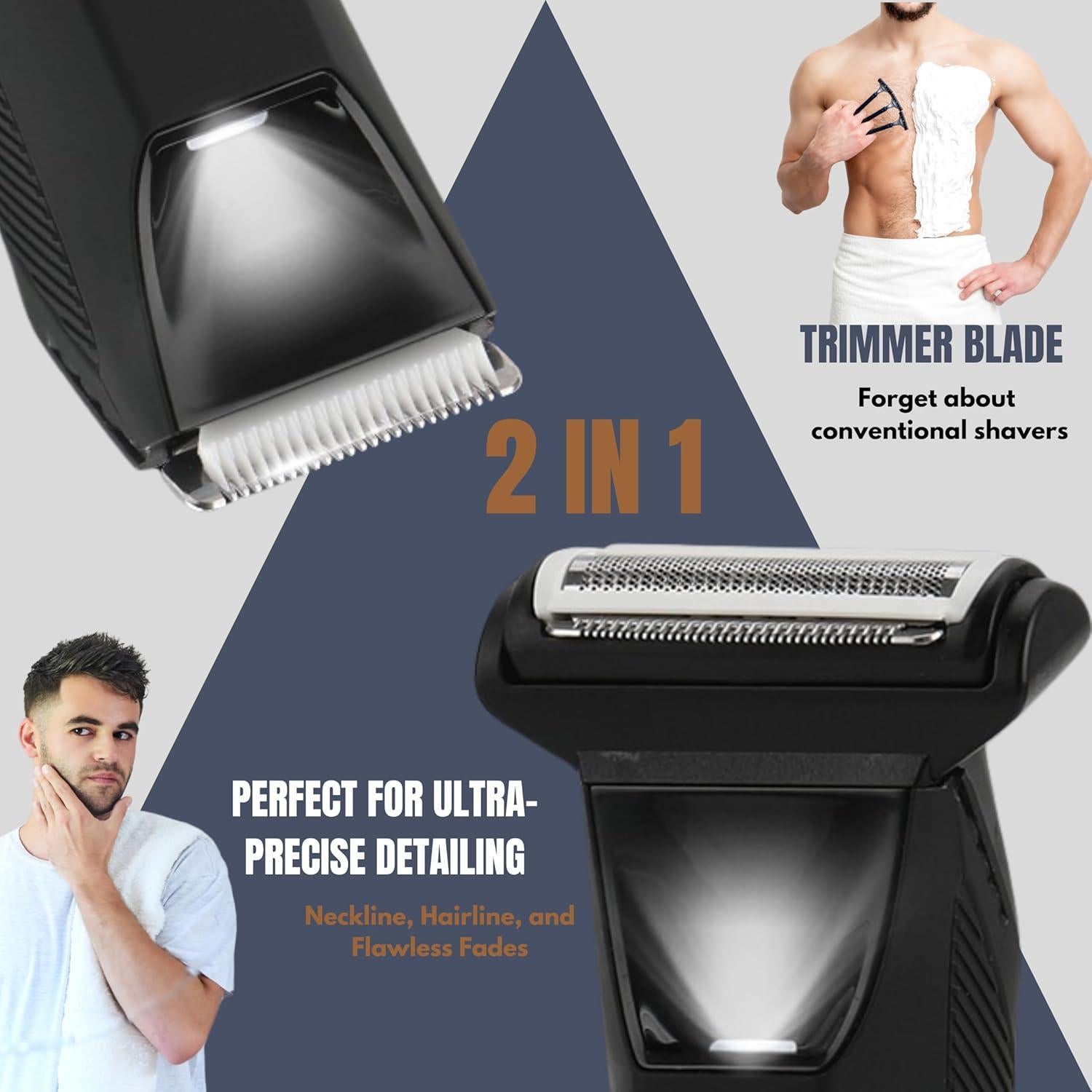 Kit Afeitadora y Recortadora Oty RSCX-1855 Impermeable