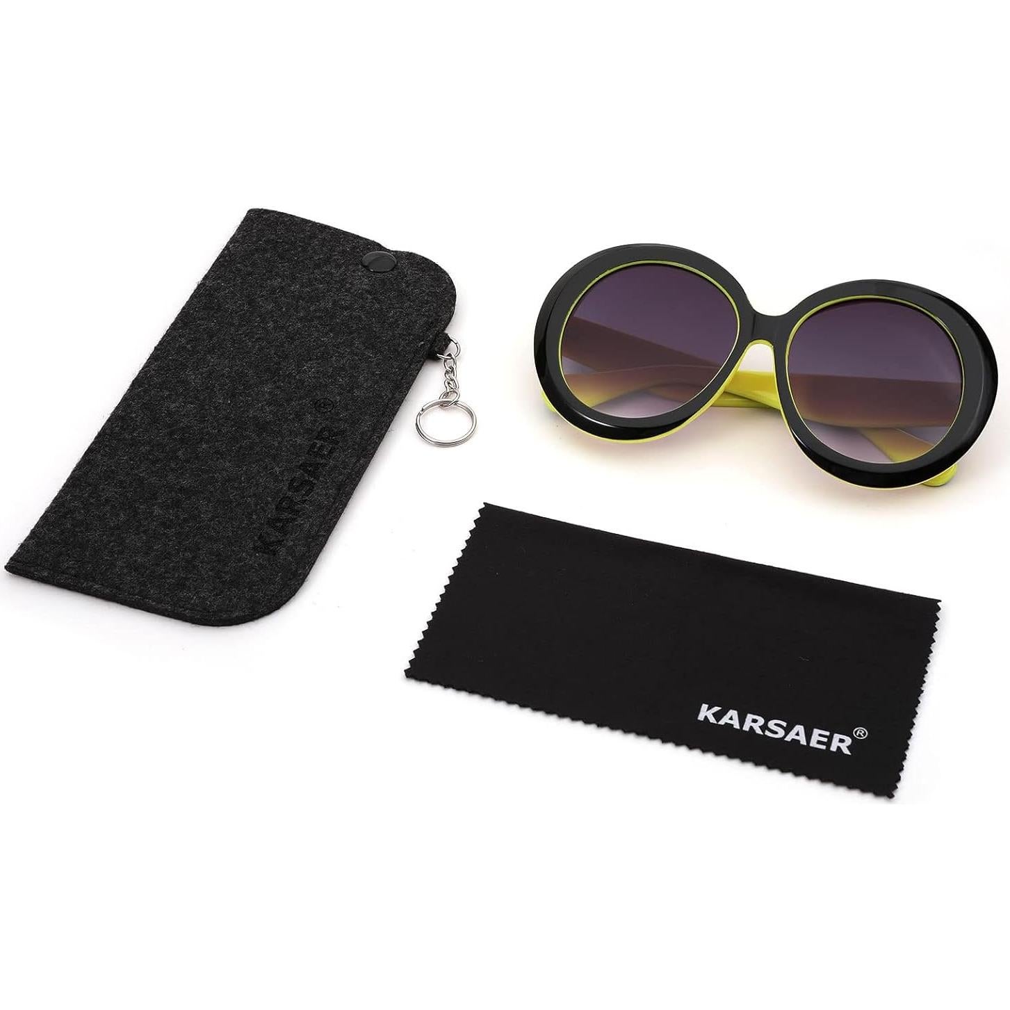 Gafas de sol redondas Karsaer UV400 grandes unisex