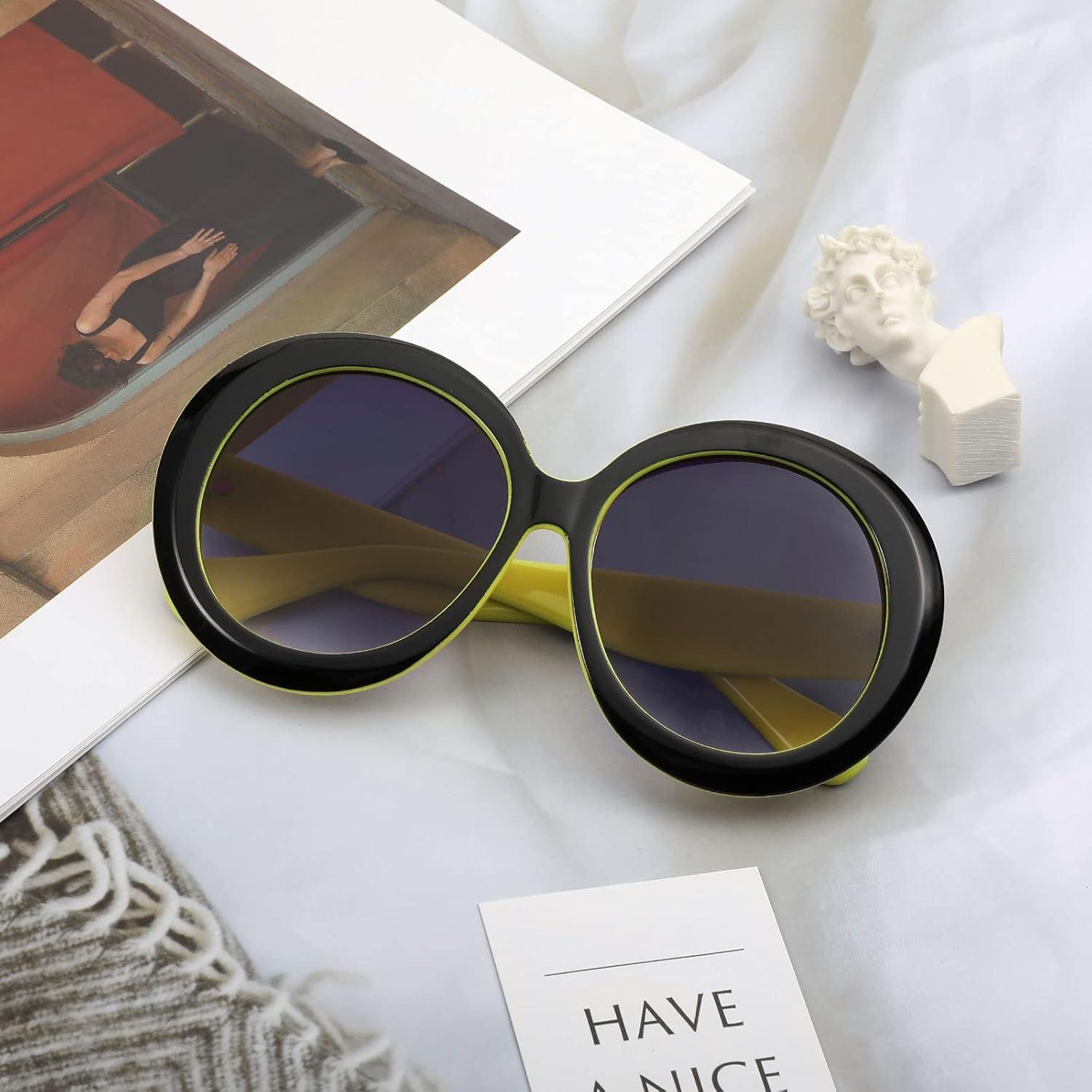 Gafas de sol redondas Karsaer UV400 grandes unisex