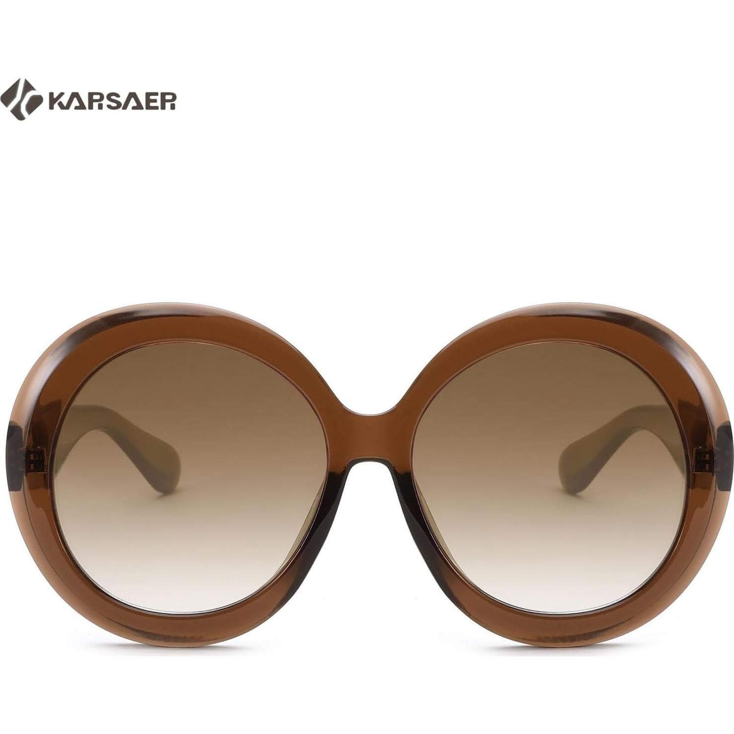 Gafas de sol redondas Karsaer UV400 grandes unisex