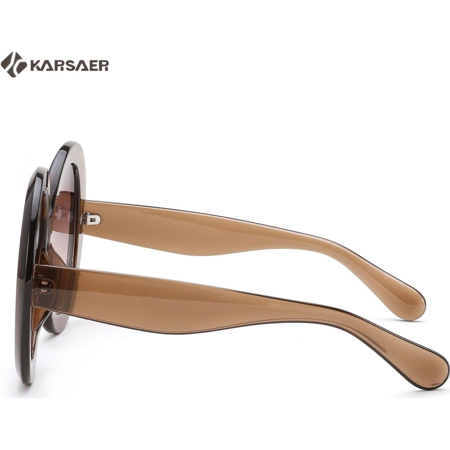 Gafas de sol redondas Karsaer UV400 grandes unisex