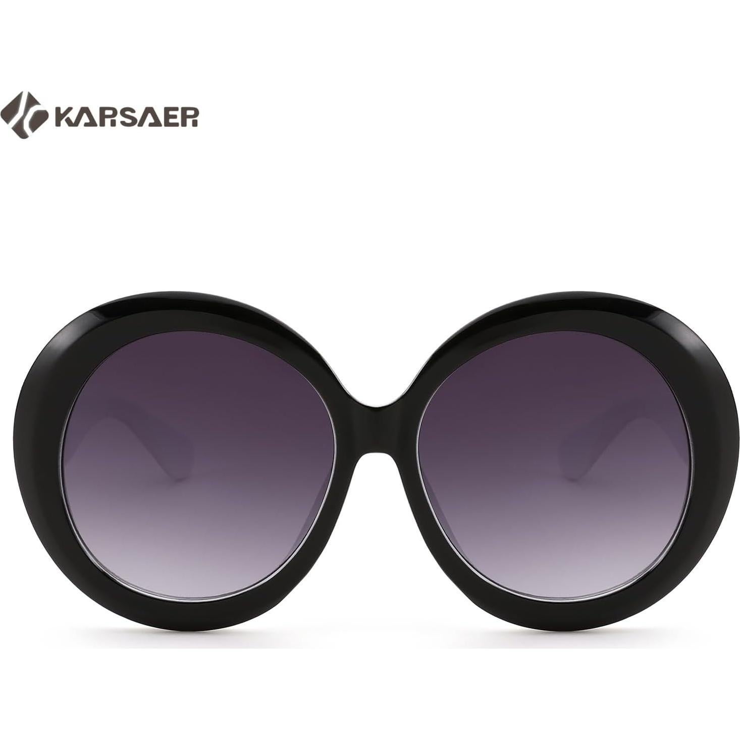 Gafas de sol redondas Karsaer UV400 grandes unisex