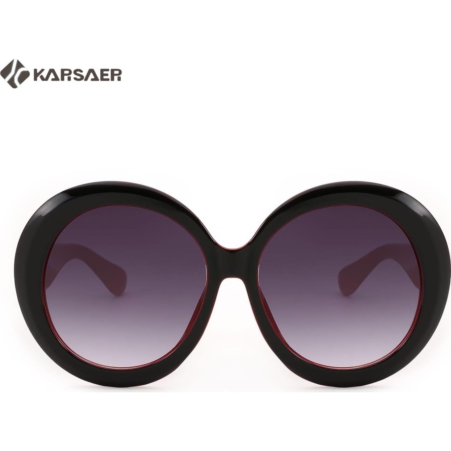 Gafas de sol redondas Karsaer UV400 grandes unisex