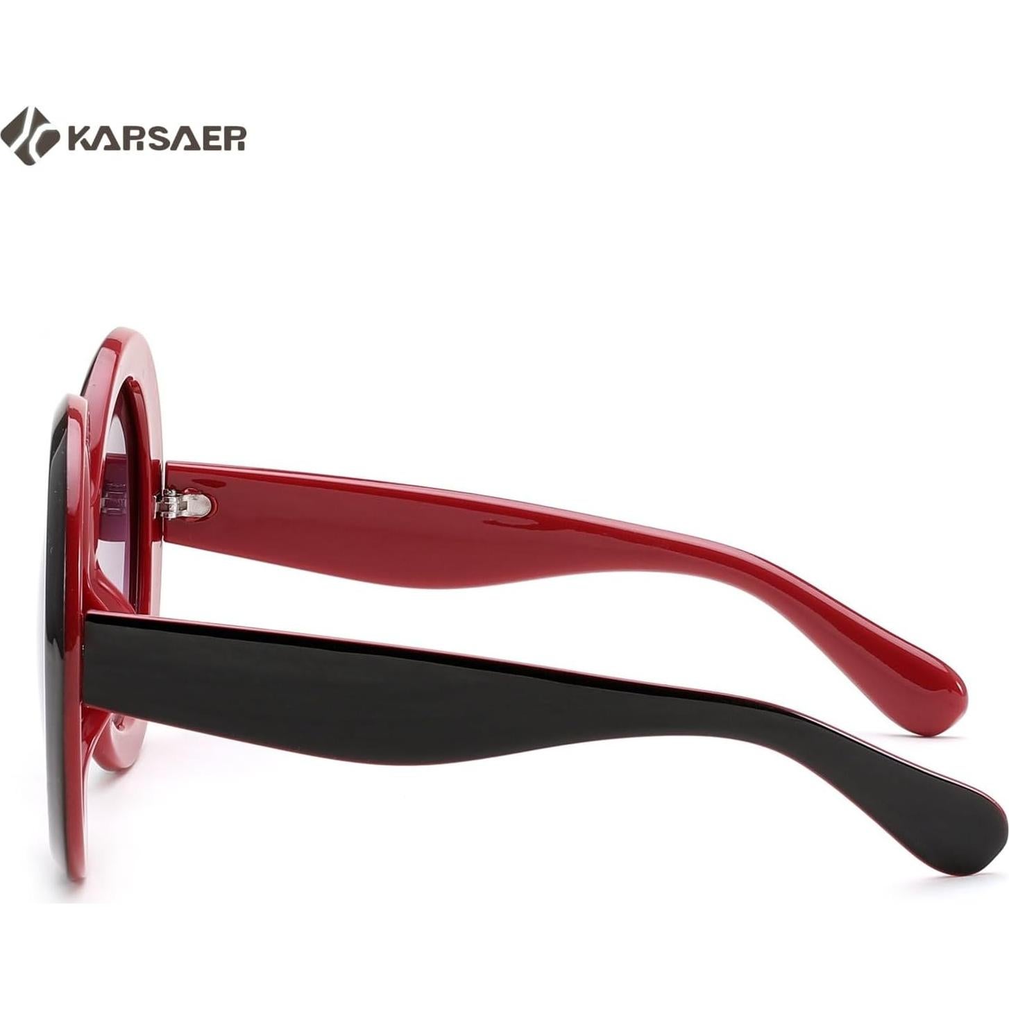 Gafas de sol redondas Karsaer UV400 grandes unisex