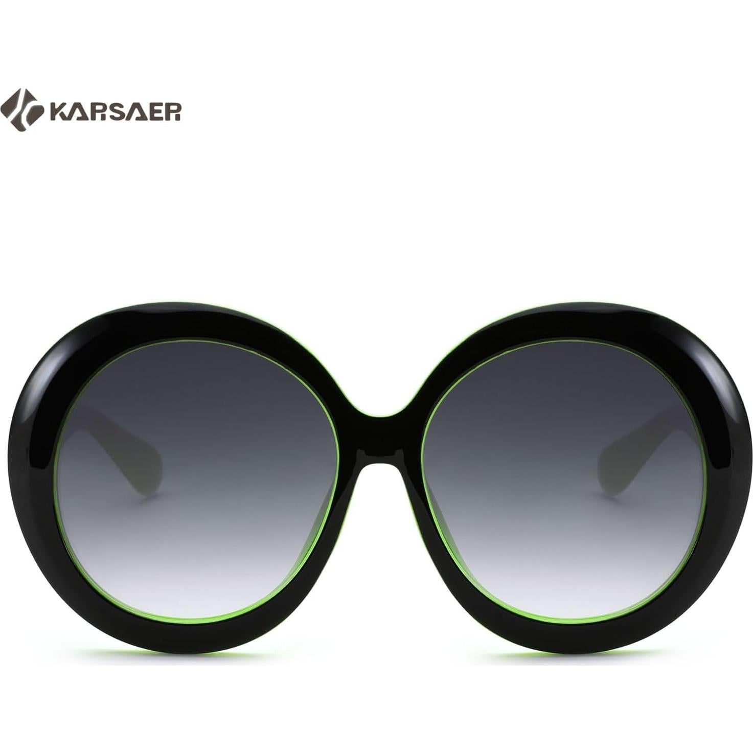 Gafas de sol redondas Karsaer UV400 grandes unisex