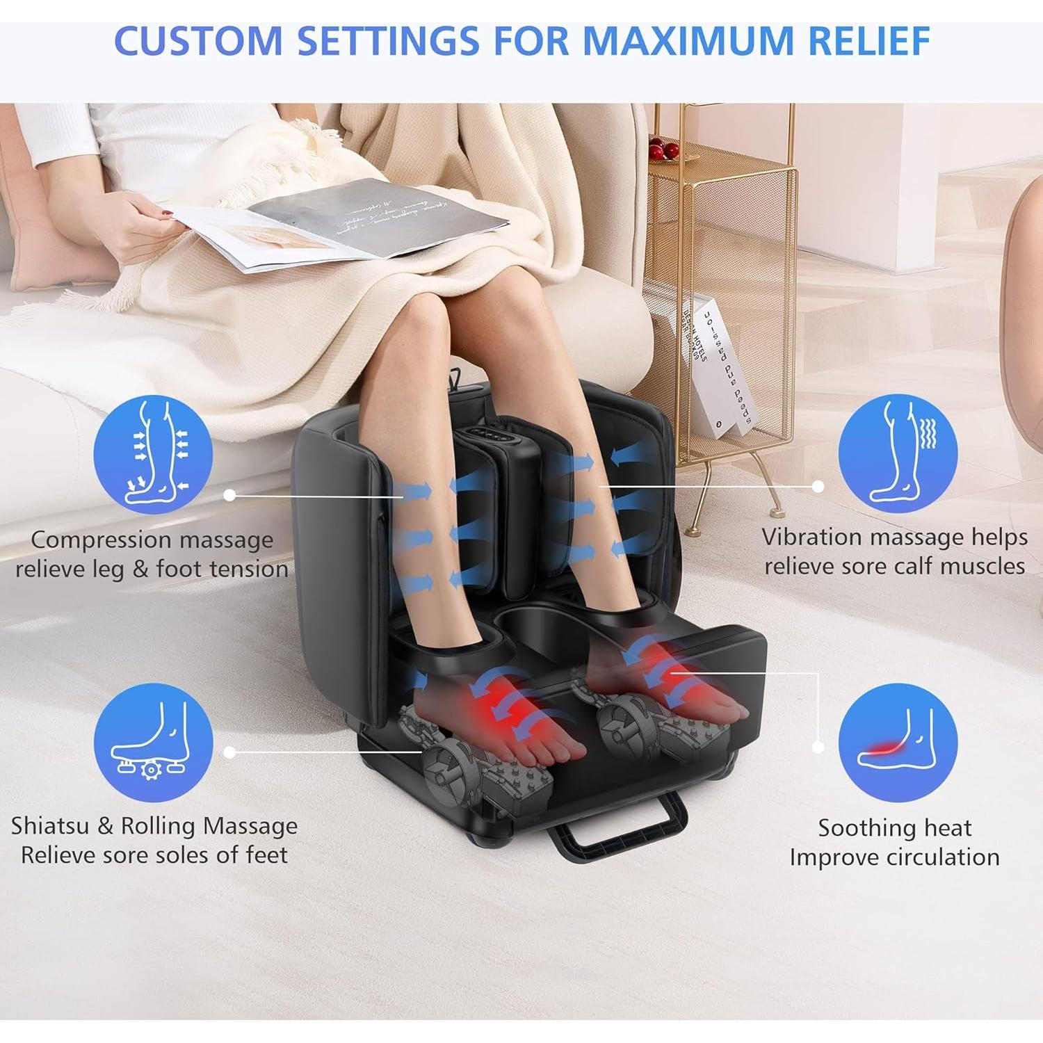 Masajeador de Pies y Pantorrillas Comfier CF-5001 con Calor