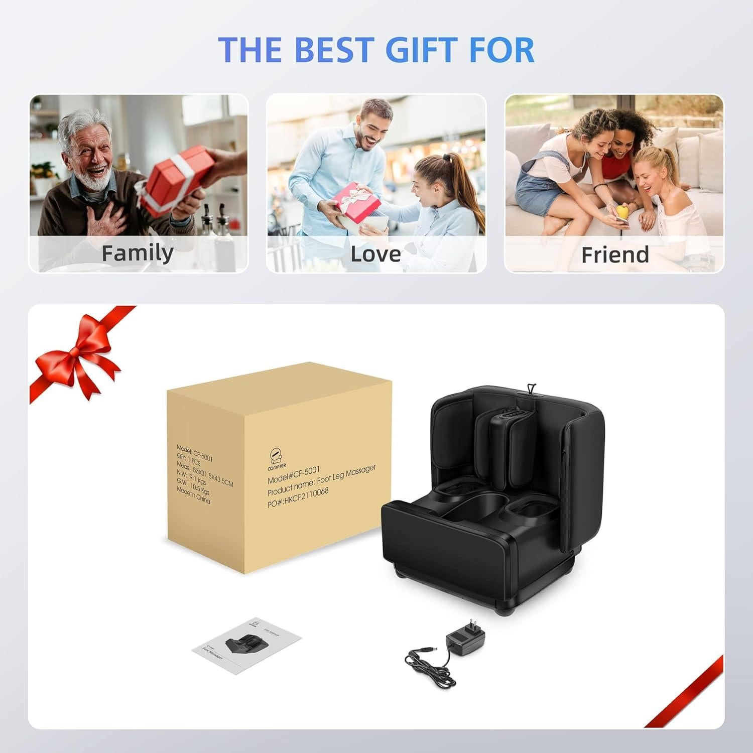 Masajeador de Pies y Pantorrillas Comfier CF-5001 con Calor