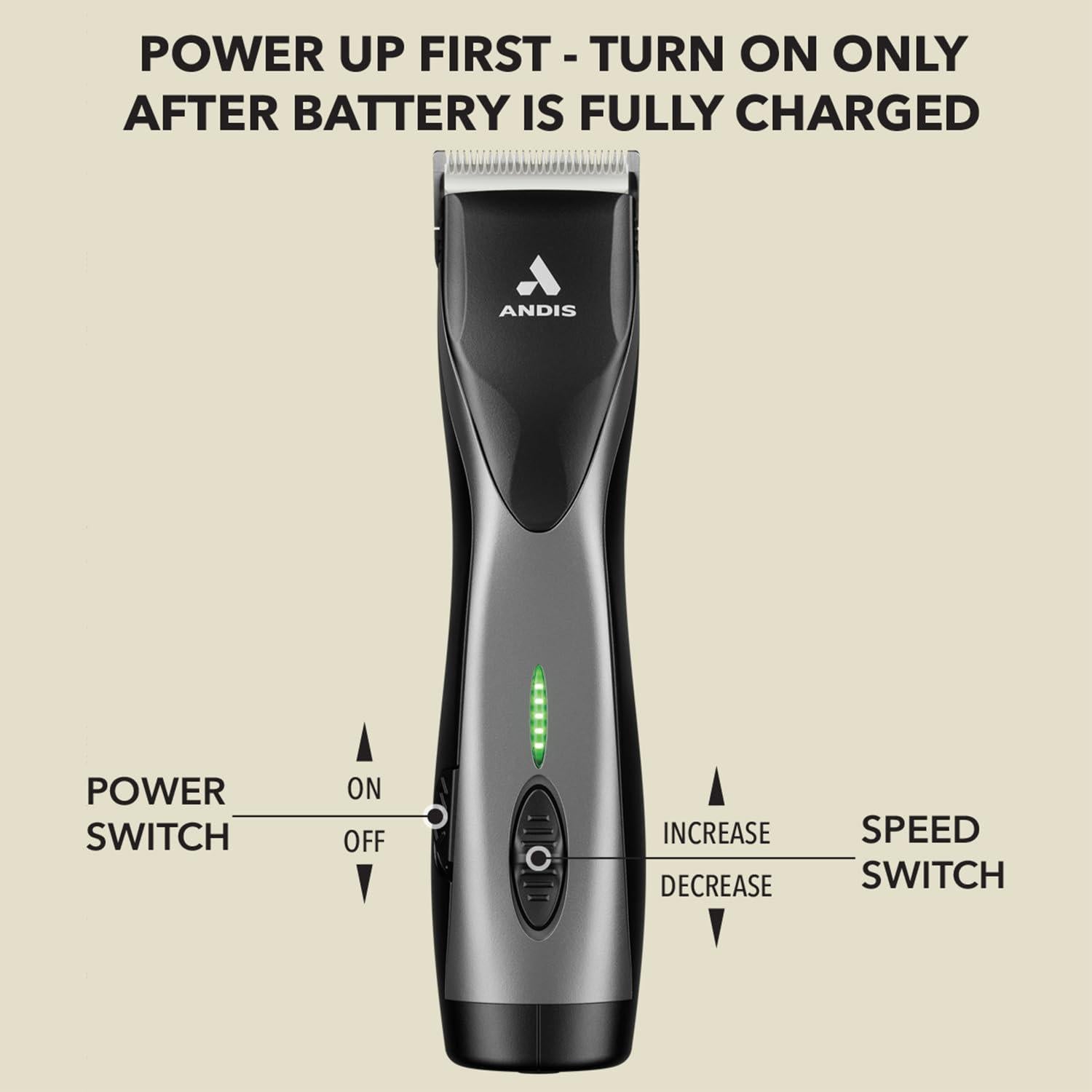 Cortadora Inalámbrica Andis Supra ZR II 5 Velocidades